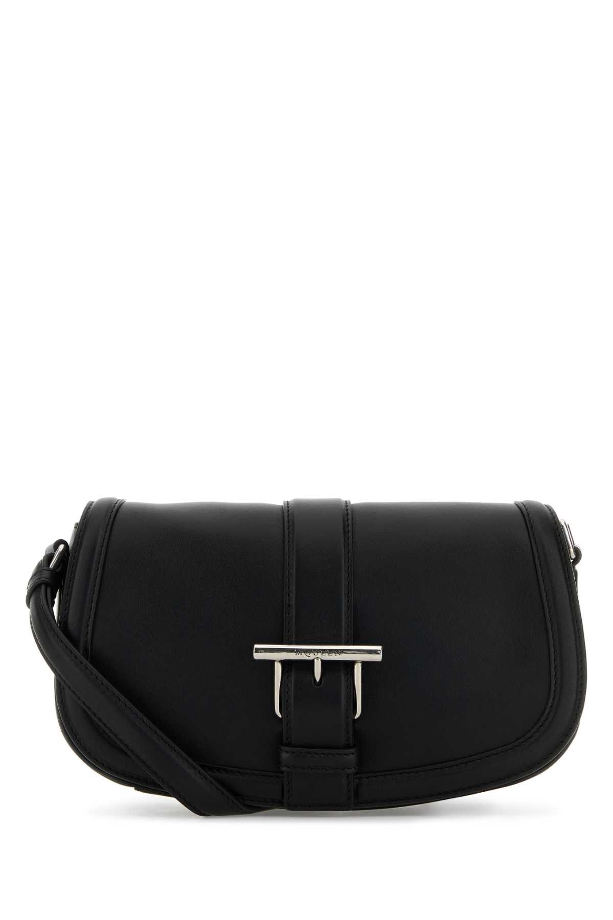 Alexander McQueen Black Leather Satchel Crossbody Bag Size ONE SIZE - 1 Thumbnail