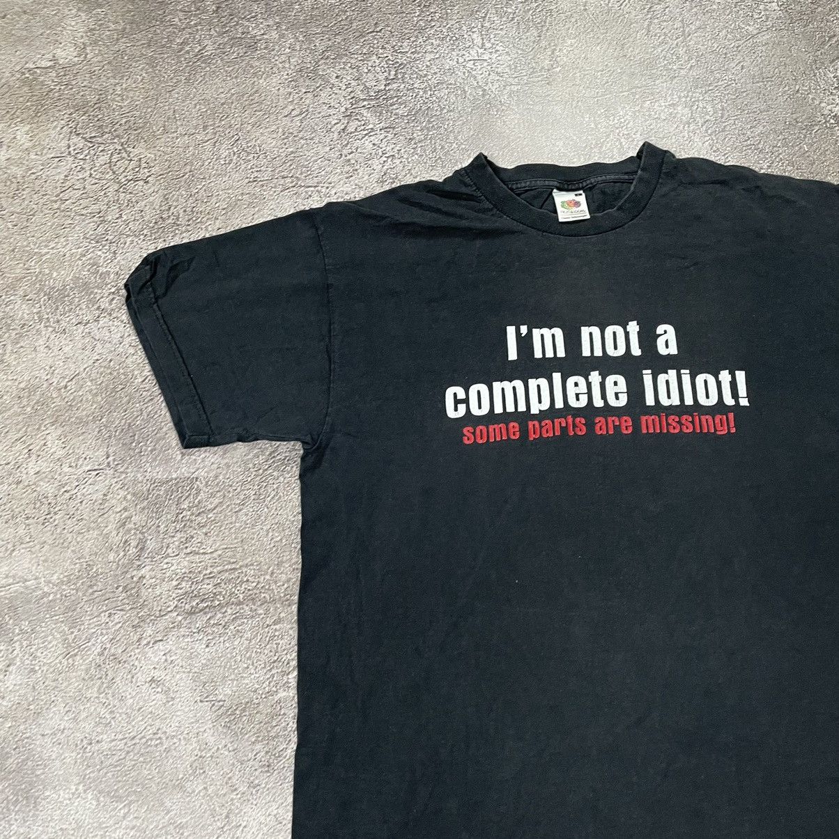 Vintage Vintage Y2K Thrashed Graphic Tee Faded Black Oversized L Size US L / EU 52-54 / 3 - 3 Thumbnail