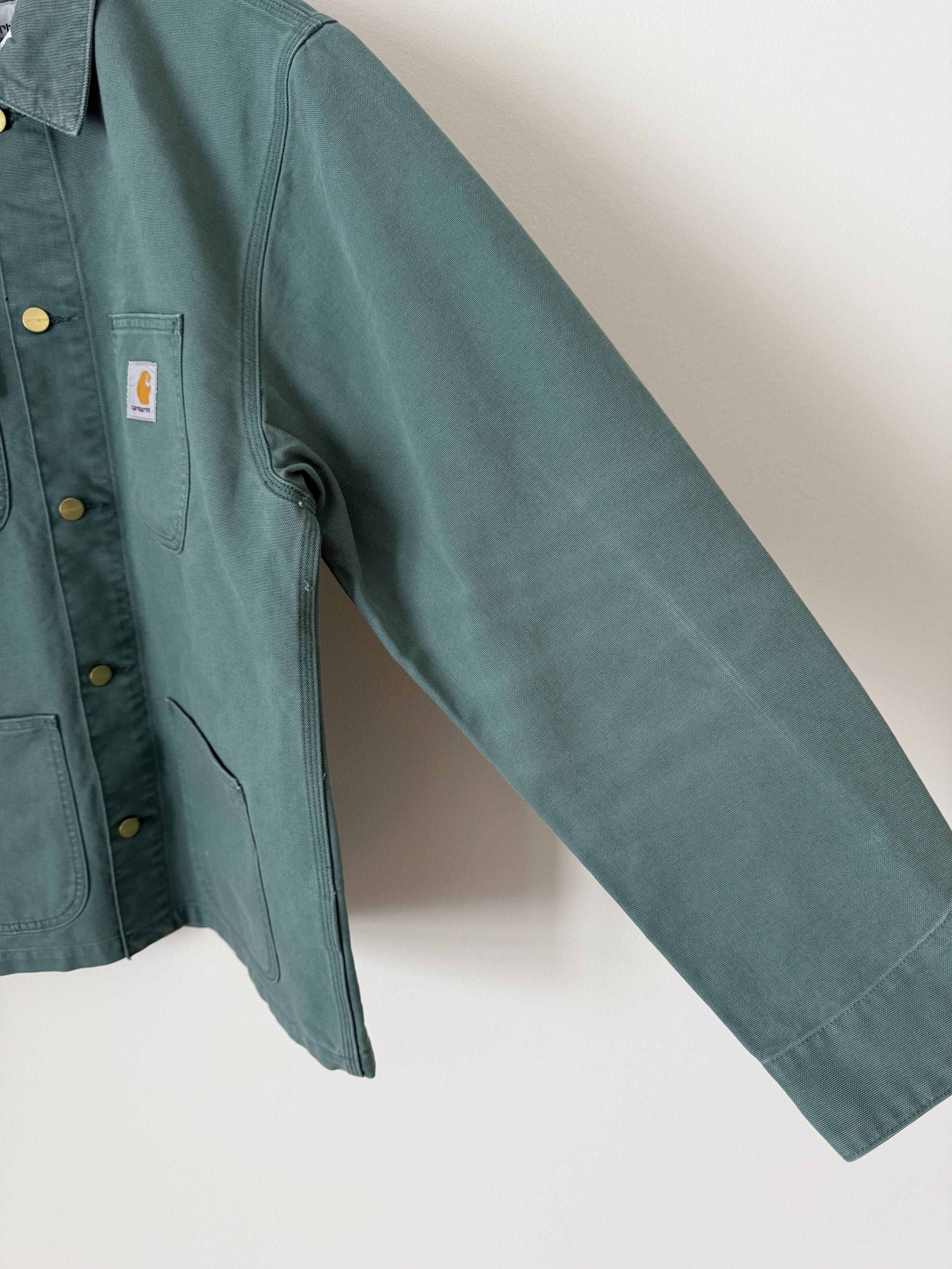 Carhartt Wip Carhartt WIP Michigan Coat in Silver Pine Green Stone Canvas Size US XL / EU 56 / 4 - 4 Thumbnail
