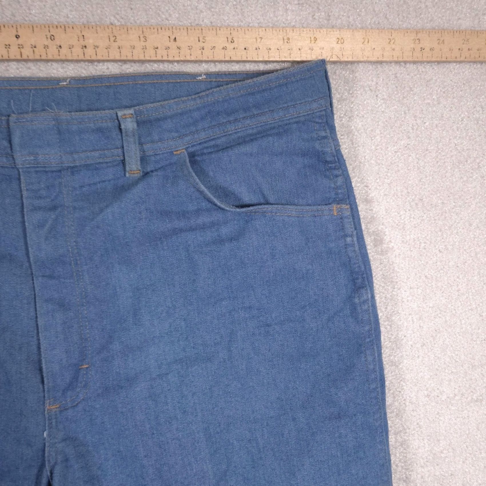 Wrangler Wrangler Jeans Mens 40x29 Blue Denim Straight Leg Regular Fit USA Made Pants Size US 40 / EU 56 - 6 Thumbnail
