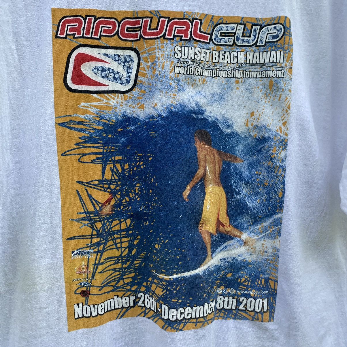 Vintage 2001 RipCurl Cup World Championship Tournament Tee