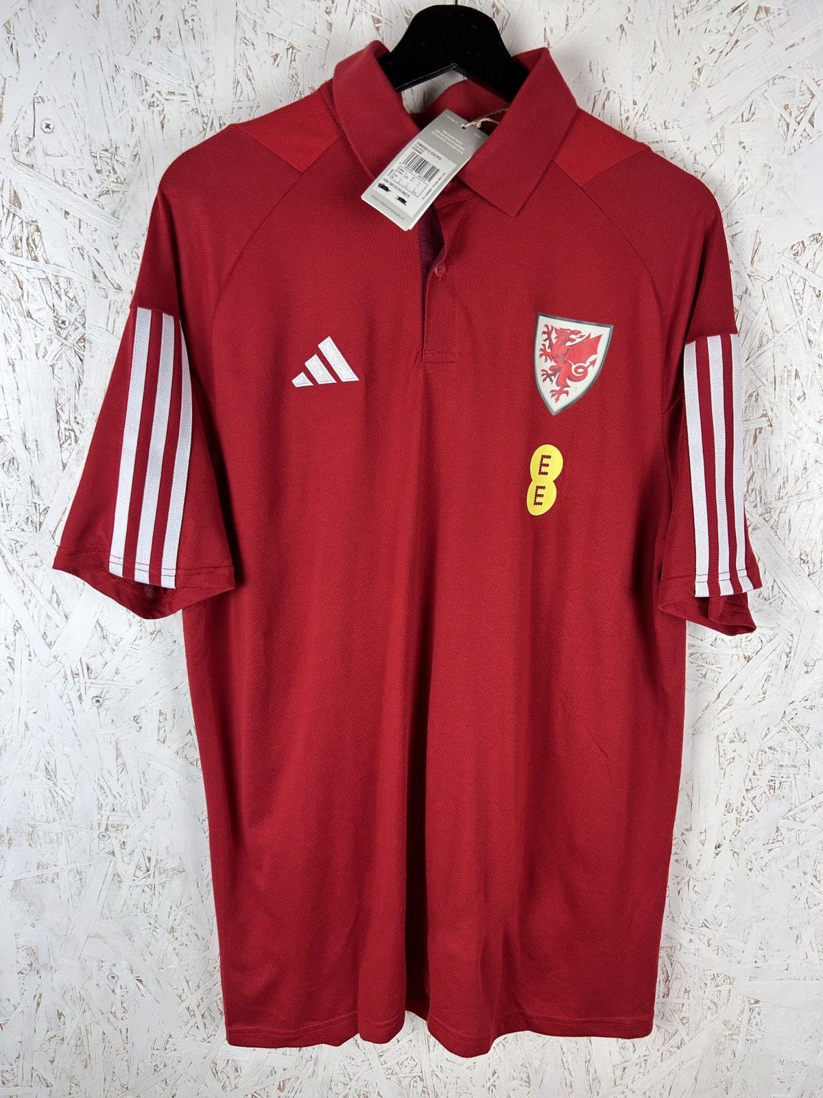 Adidas BNWT Wales Rugby Adidas Custom Printed Polo Shirt Size US L / EU 52-54 / 3 - 1 Thumbnail