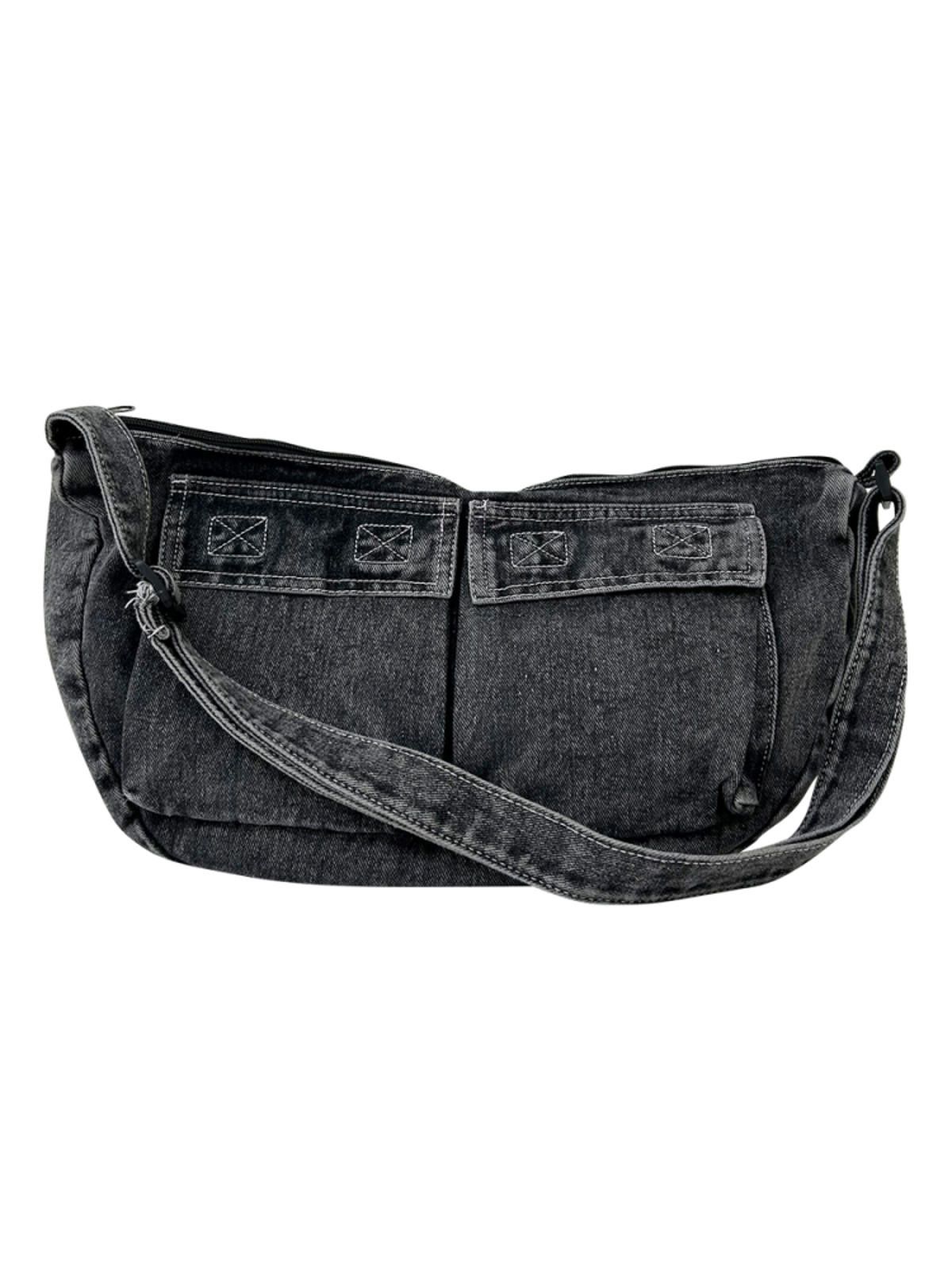 Jean Denim Messenger Bag Size ONE SIZE - 5 Thumbnail