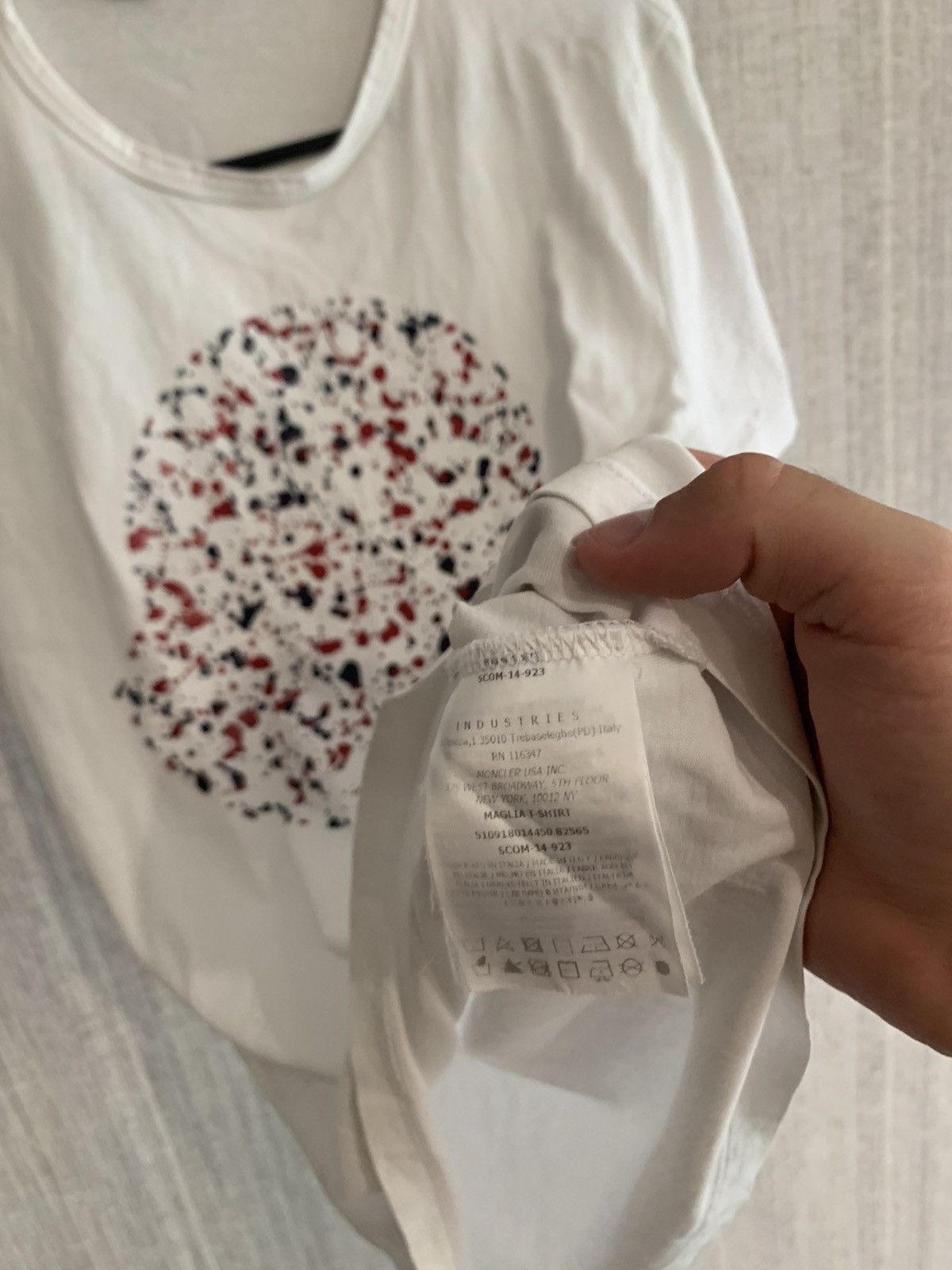 Moncler × Vintage MONCLER big logo white t-shirt Size US M / EU 48-50 / 2 - 7 Thumbnail