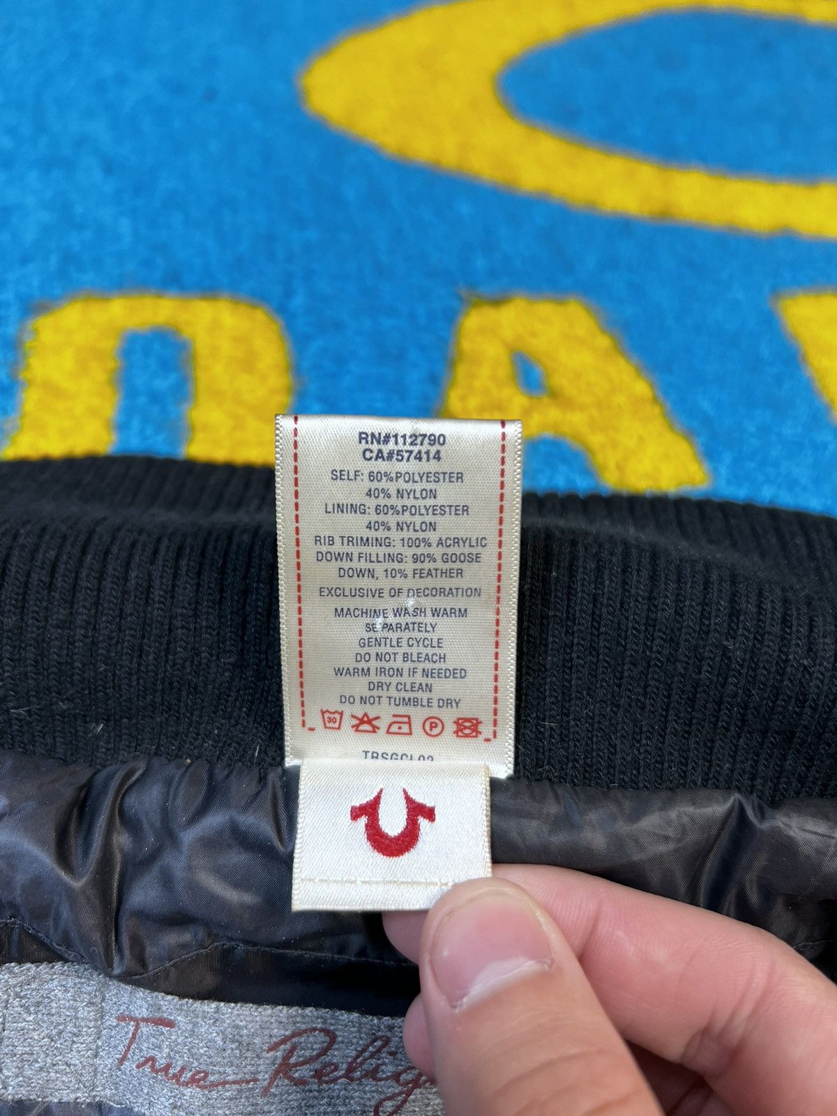 True Religion × Vintage True Religion Quilted Black Nylon Zipped Puffer Down Jacket Size XS / US 0-2 / IT 36-38 - 17 Thumbnail