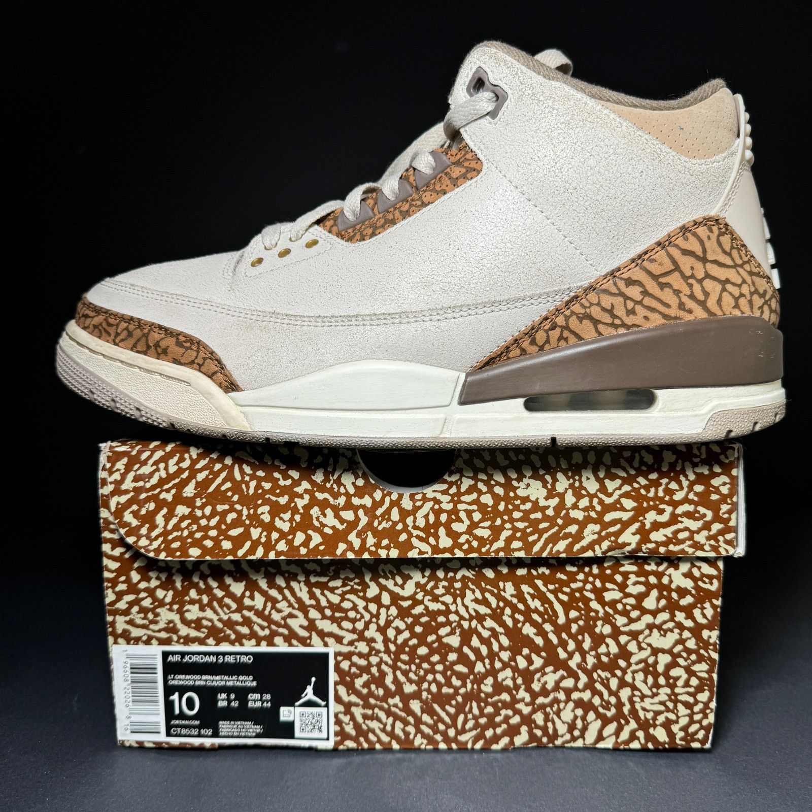 Jordan Brand × Nike Size 10 - Nike Air Jordan 3 Retro Palomino Men's Shoes Size US 10 / EU 43 - 9 Thumbnail