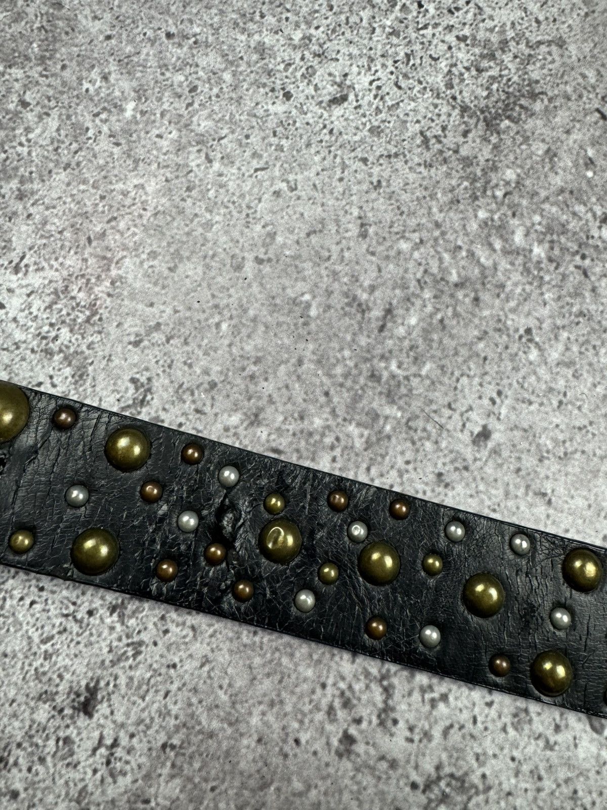Japanese Brand VINTAGE PUNK ROCK STUDDEDB OPIUM BELT Y2K JAPANESE Size ONE SIZE - 7 Thumbnail