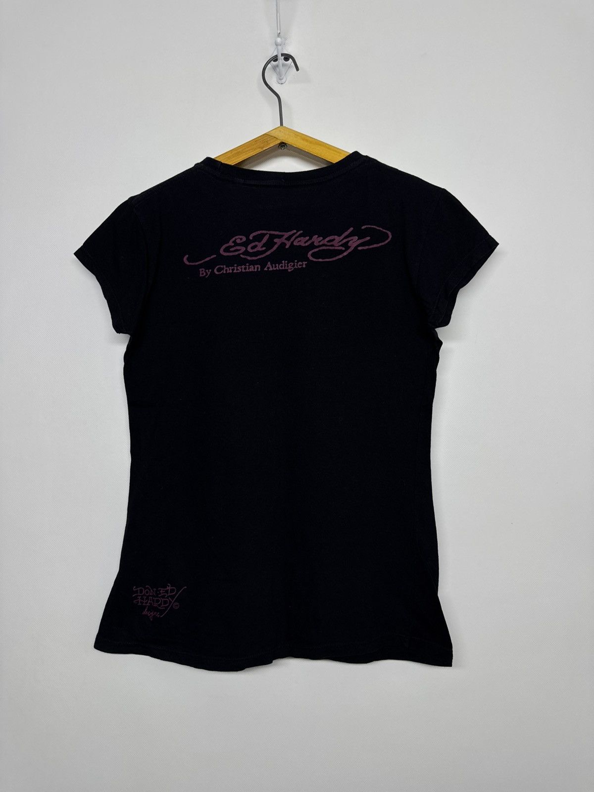 Ed Hardy Ed Hardy Surf Tribe Crazy Detailing Distressed T Shirt Size M / US 6-8 / IT 42-44 - 2 Thumbnail