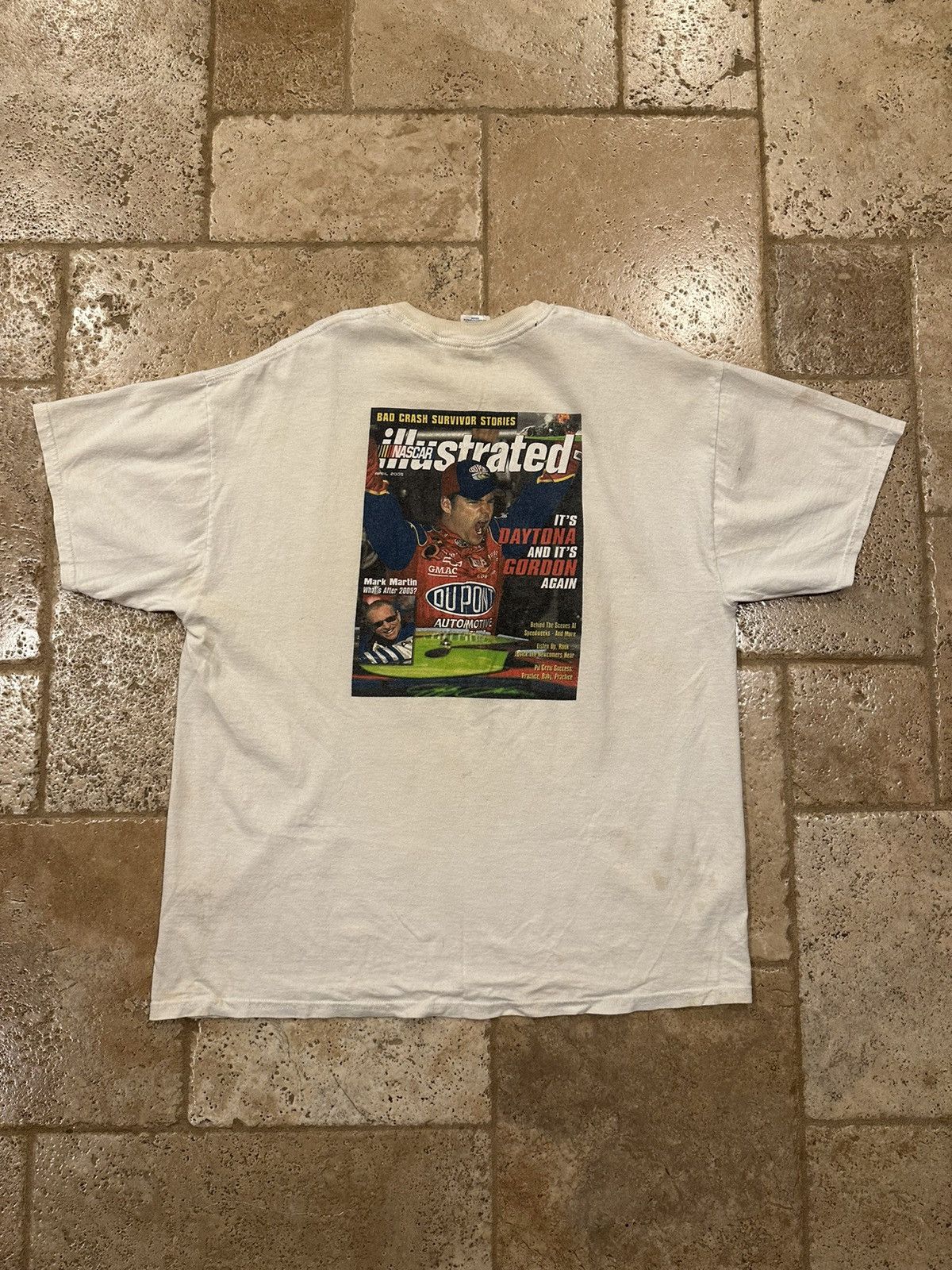 NASCAR Vintage Jeff Gordan Nascar Sports Illustrated White T-Shirt Size US XL / EU 56 / 4 - 4 Thumbnail