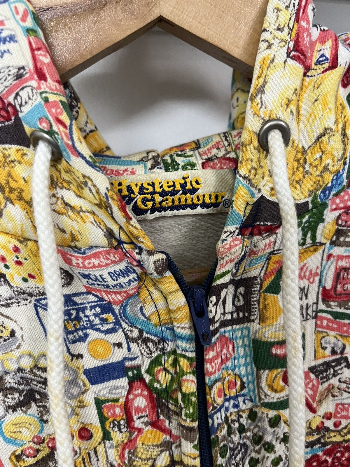 Hysteric Glamour Vintage Hysteric Glamour fullprint zipper Hoodie Size US XS / EU 42 / 0 - 5 Thumbnail