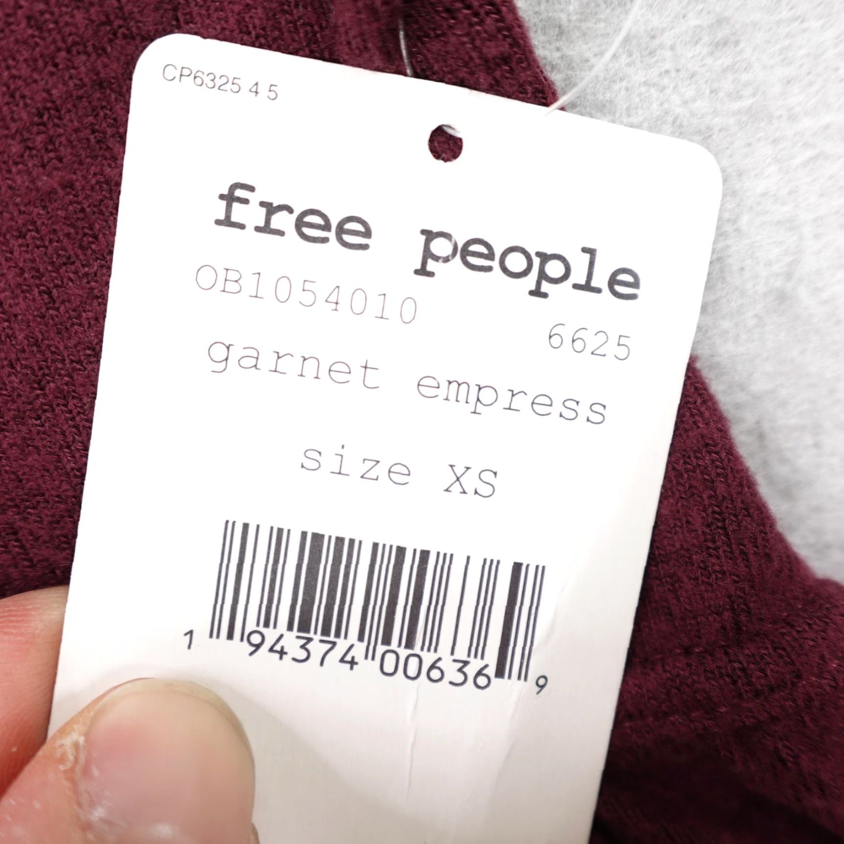 Free People Free People Shirt Womens XS Garnet Red Forever Your Girlfriend Empress Top Knit Womens Size XS / US 0-2 / IT 36-38 - 4 Thumbnail