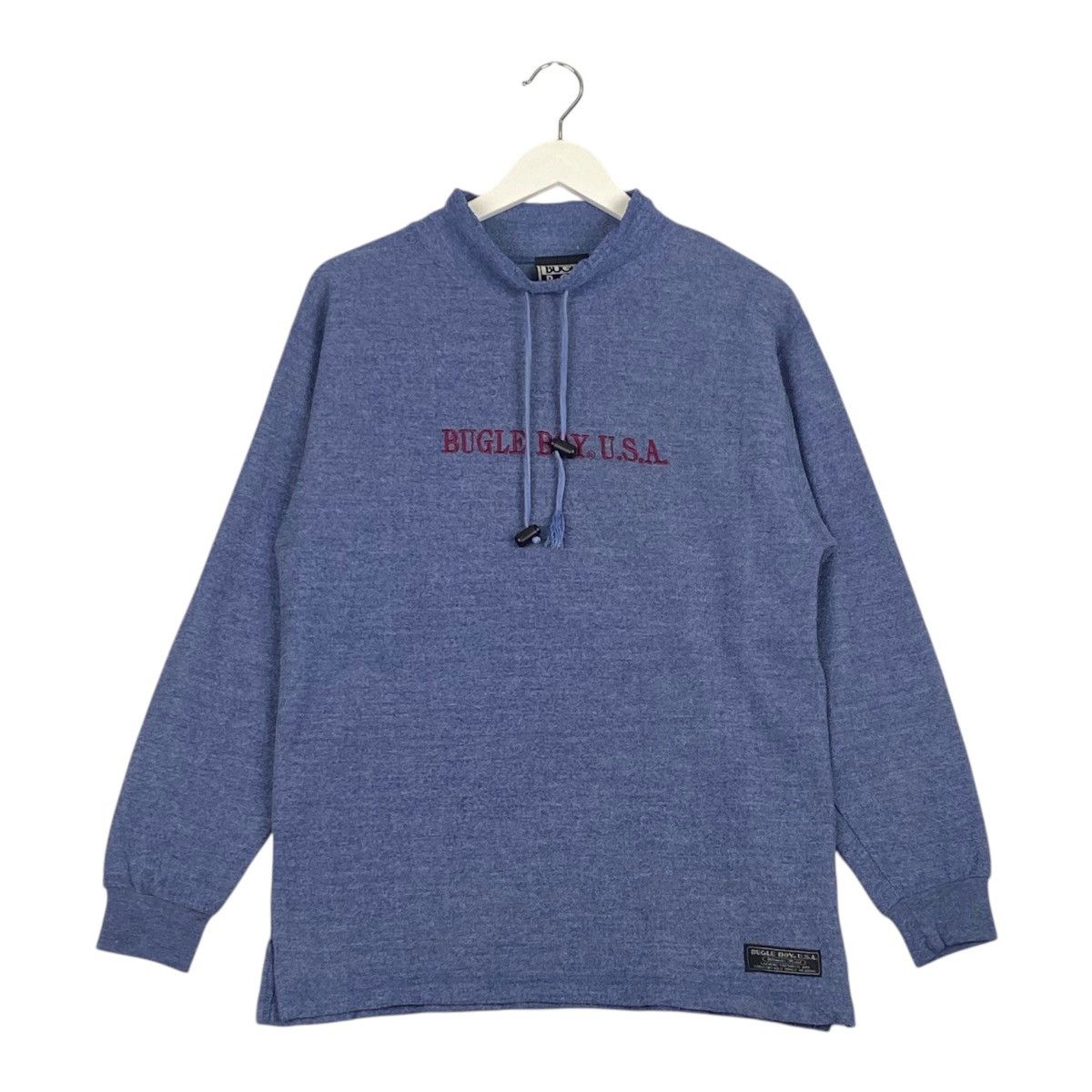Bugle Boy × Vintage Vintage Bugle Boy Embroidered Sweatshirt Navy Blue Size M / US 6-8 / IT 42-44 - 1 Thumbnail