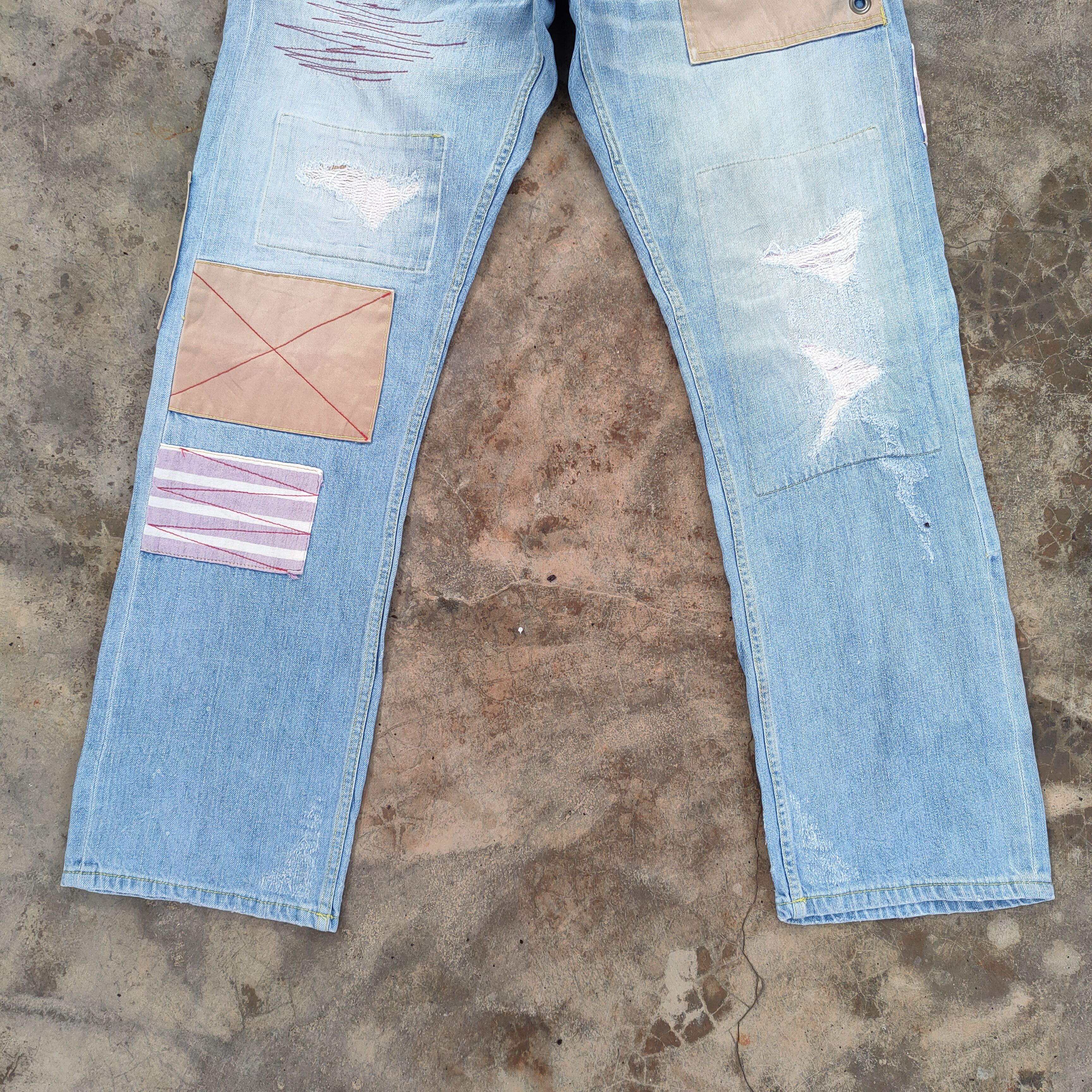 Japanese Brand W34 VINTAGE DOARAT PACHT FADED JEANS DENIM PANTS Size US 34 / EU 50 - 5 Thumbnail