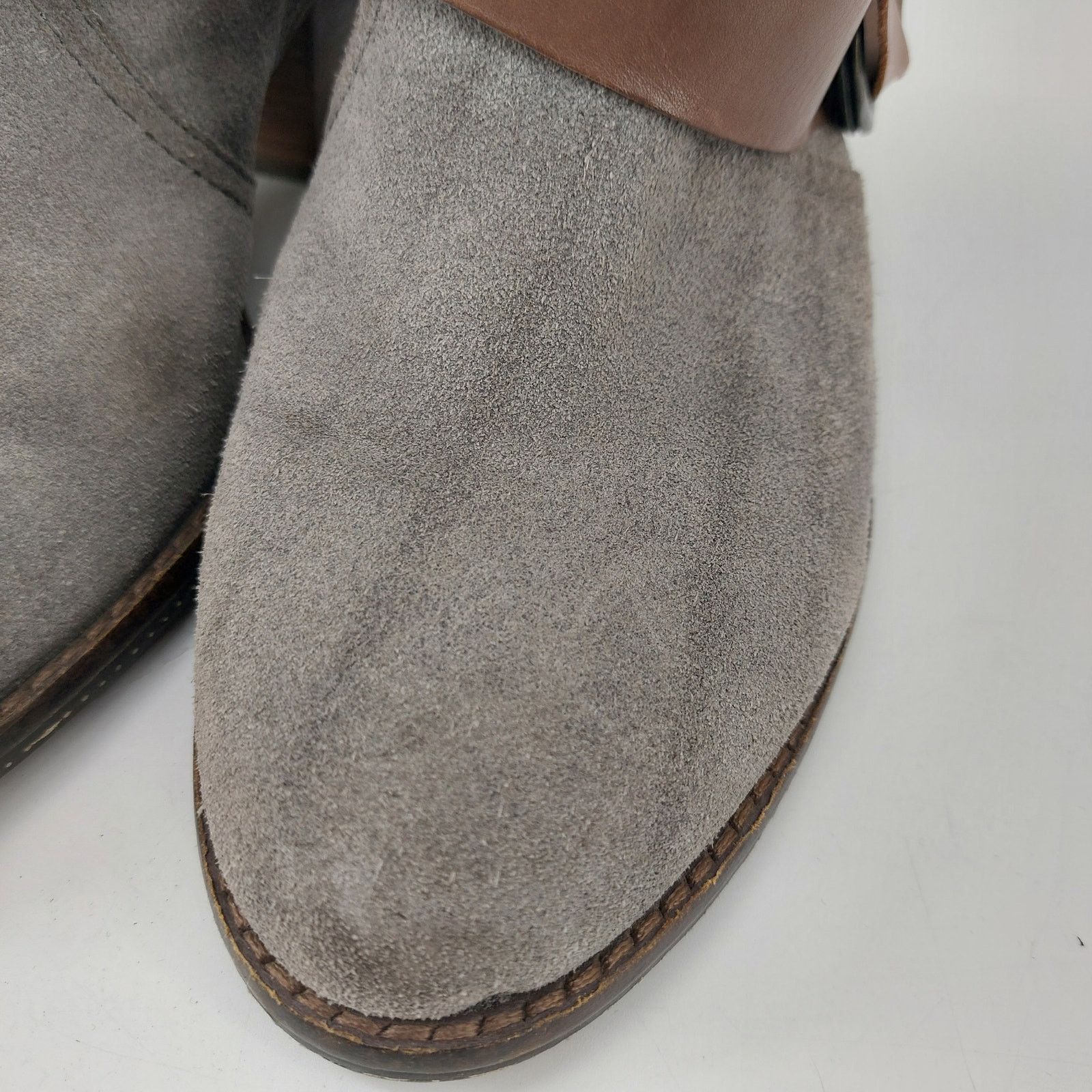 Other OTBT Bedford Sz 8M Gray Suede Leather Boots Ankle Bootie Size US 8 / IT 38 - 13 Thumbnail