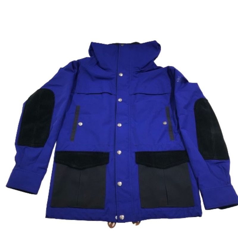 Jacket Contrasting Mountain Parka Blue