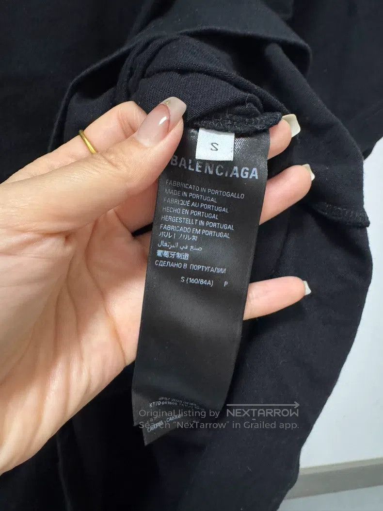 Balenciaga Balenciaga Black Short Sleeve T-Shirt Size US S / EU 44-46 / 1 - 4 Thumbnail
