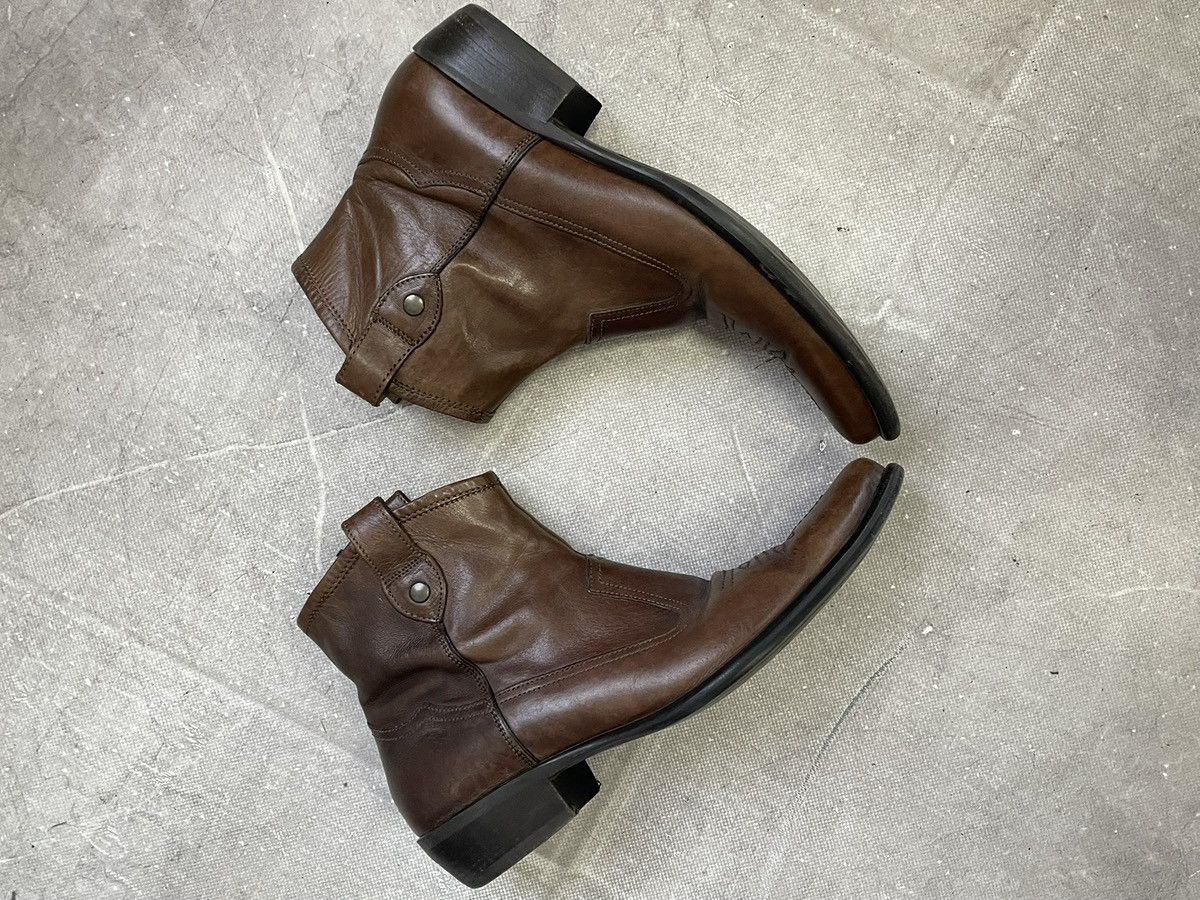 Hedi Slimane Artisan leather western boots archive 2000s guidi vibe Size US 10 / EU 43 - 6 Thumbnail