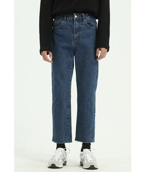 Japanese Brand × Jean Pants Vintage loose straight leg cropped jeans Size US 30 / EU 46 - 1 Thumbnail