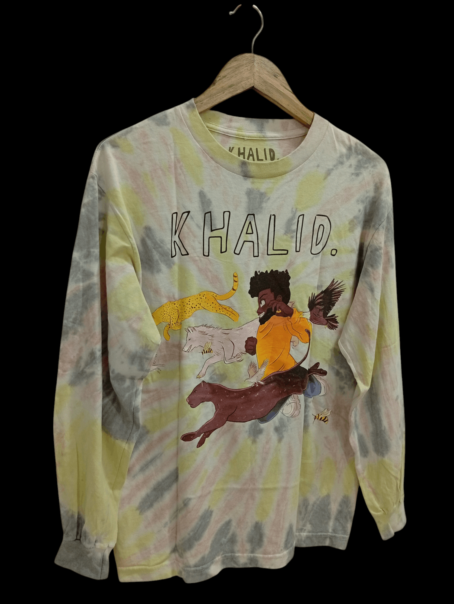 Rap Tees 🔥🔥Khalid Free Spirit 2019 Tour Tye Dye LS T-Shirt Size US M / EU 48-50 / 2 - 2 Thumbnail