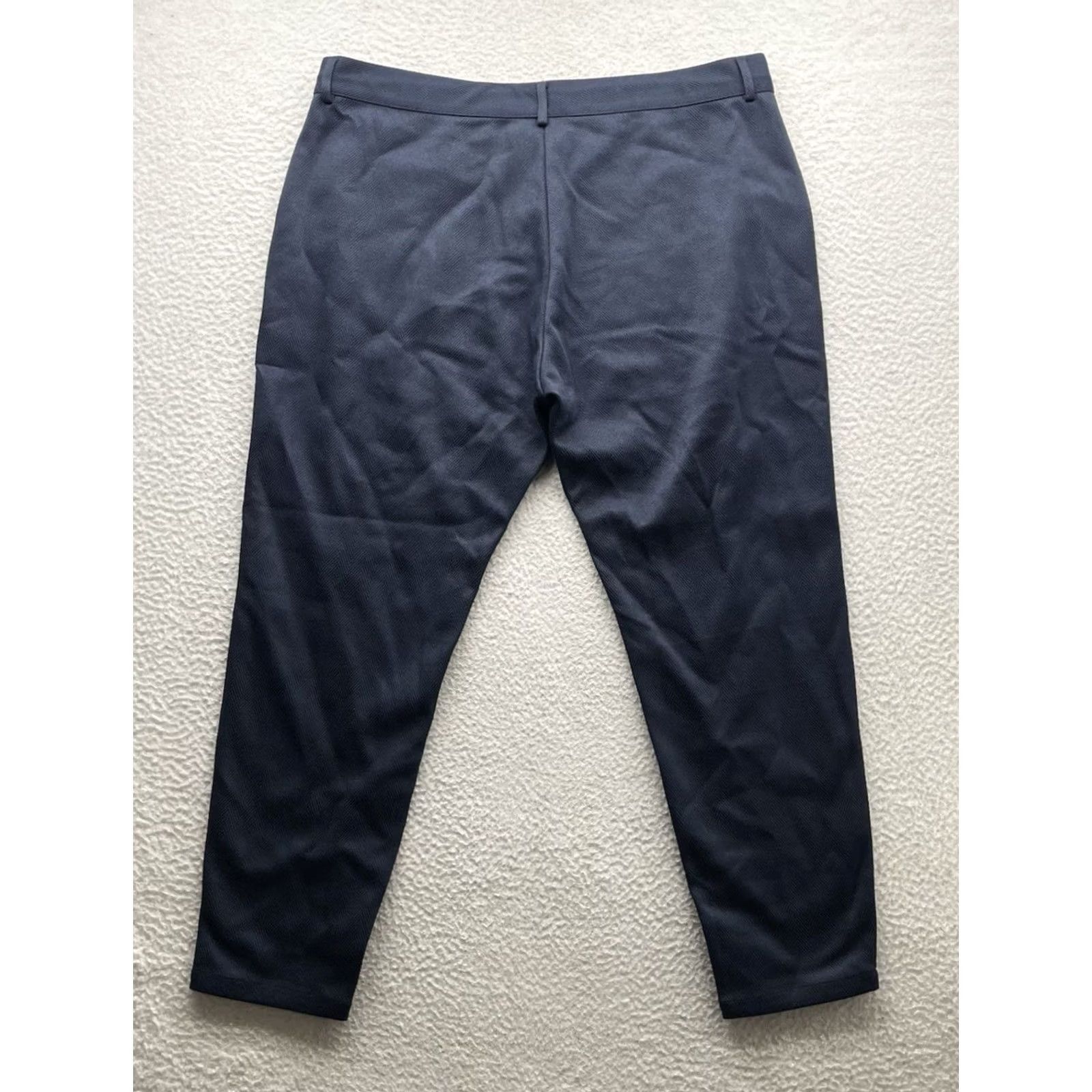 Vintage Mauvais Pants Mens 40x29 Navy Blue Herringbone Cotton Blend Trousers Resort Size US 40 / EU 56 - 7 Thumbnail