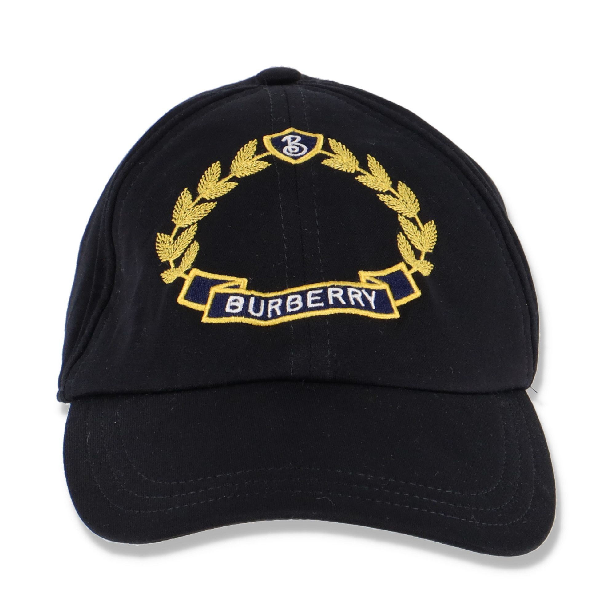 Burberry black Embroidered Crest Logo Cap Size ONE SIZE - 5 Thumbnail