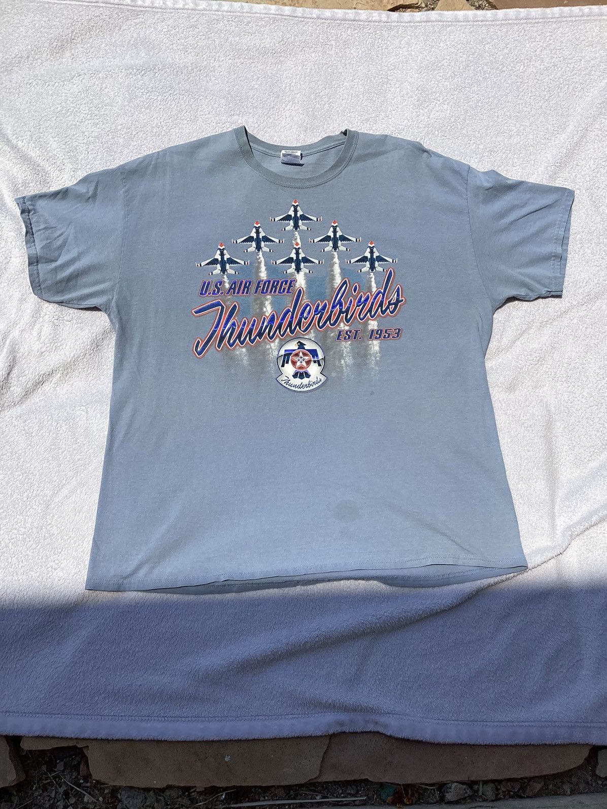 Other Vintage Y2K US Air Force Thunderbirds adult XL T-shirt Size US XL / EU 56 / 4 - 1 Thumbnail