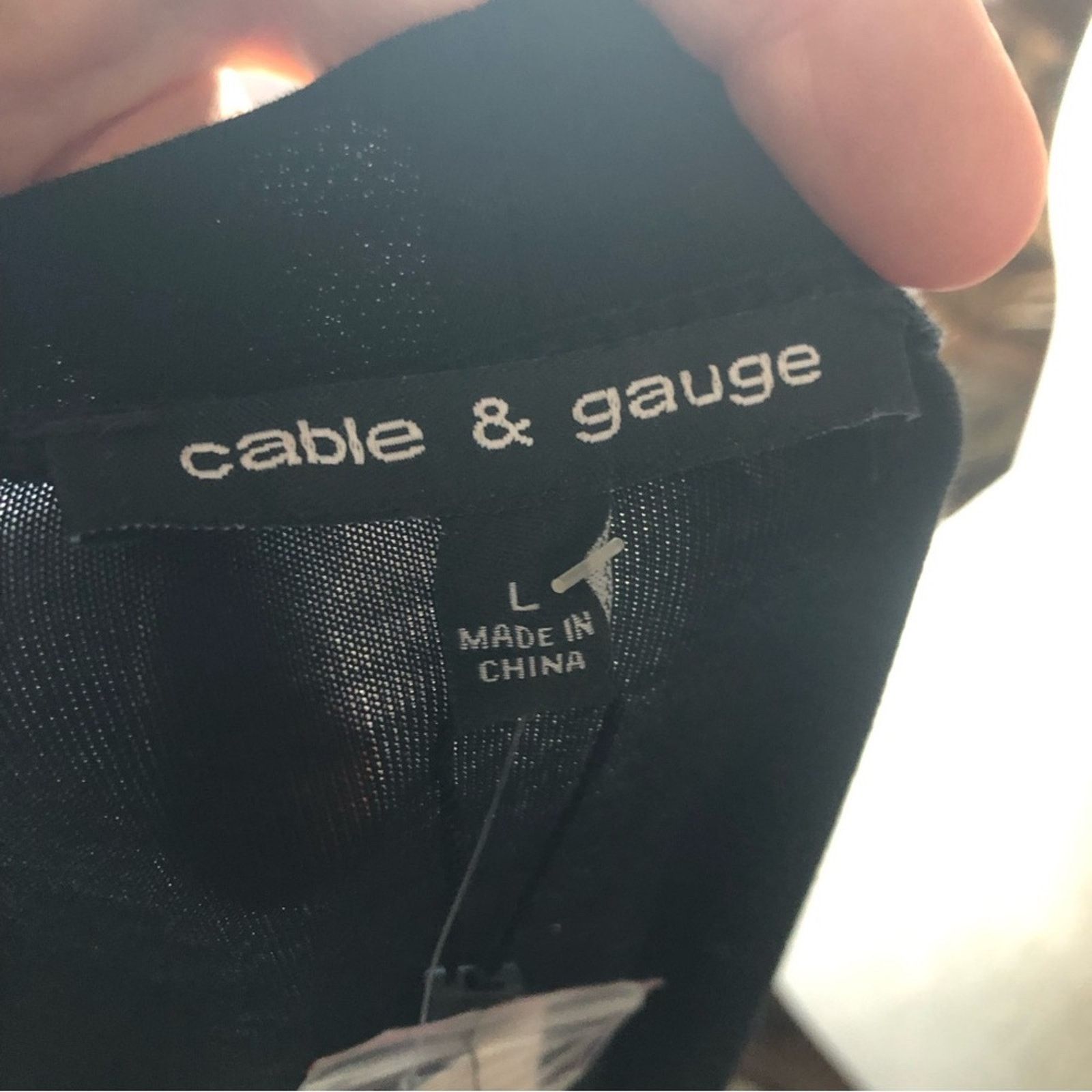 Designer Cable & Gauge black and white lightweight jacket NWT L Size L / US 10 / IT 46 - 8 Thumbnail