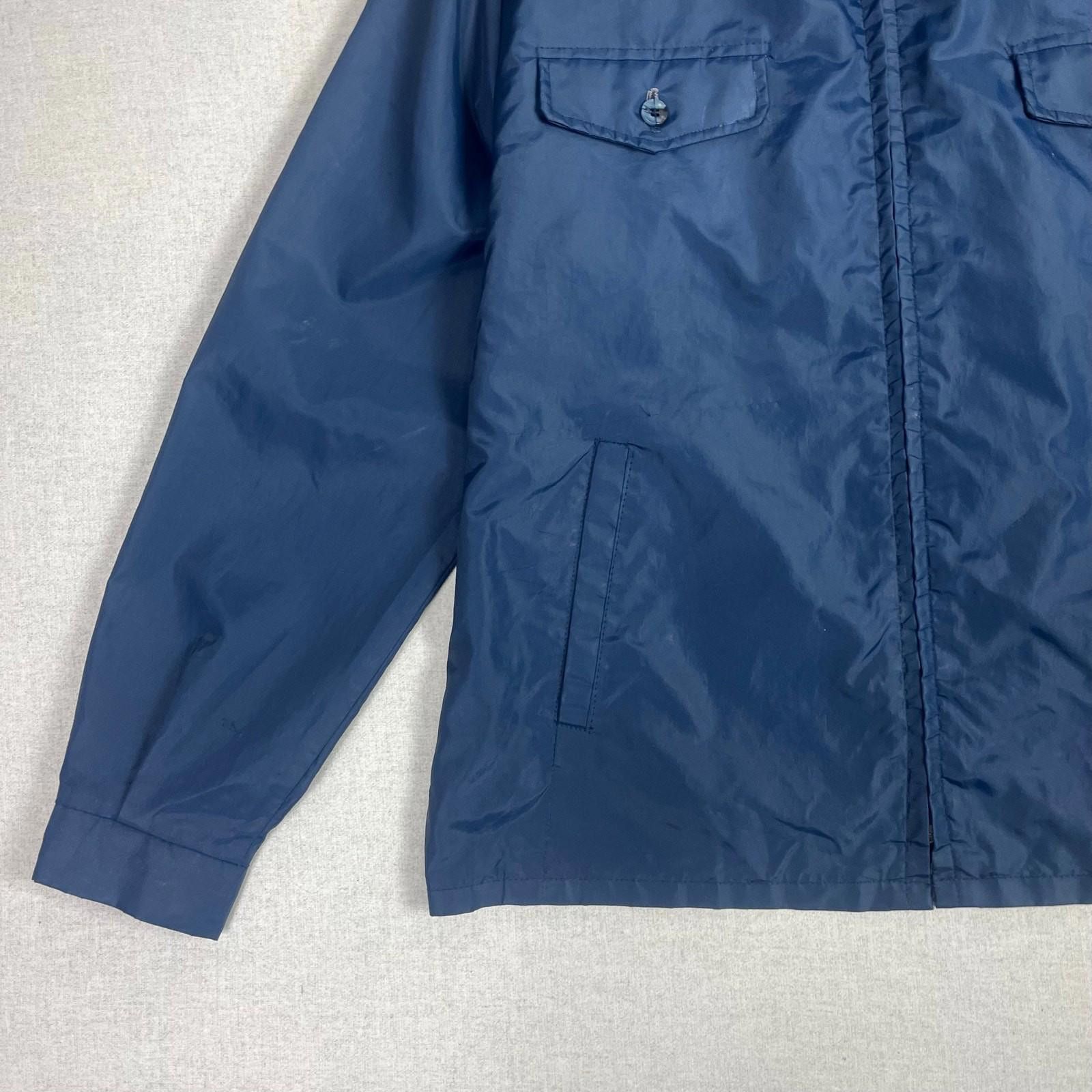 Other Blue Nylon Lightweight Work Jacket Harrington-Style M/L 80s Size US M / EU 48-50 / 2 - 4 Thumbnail