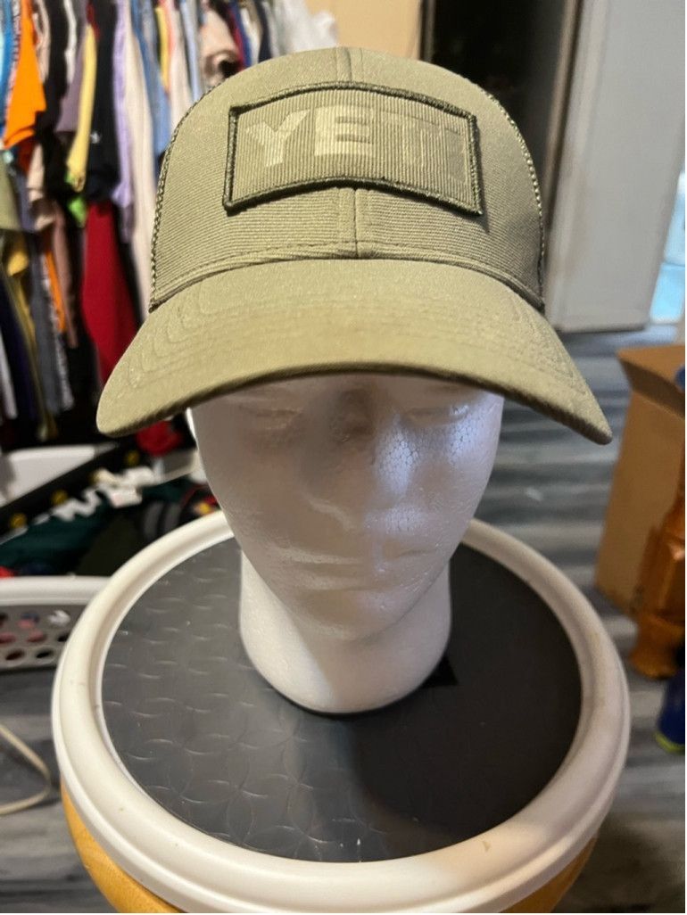 Yeti Men's Yeti Hat Olive Green Trucker Cap Adjustable Size ONE SIZE - 1 Thumbnail
