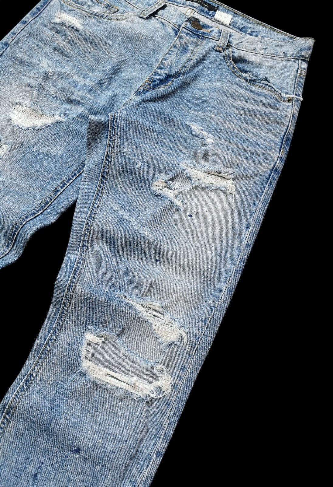 GOSTAR DE FUGA Go Star de Fuga Distressed Skinny Jeans - Size 44 (W32) Size US 32 / EU 48 - 7 Thumbnail
