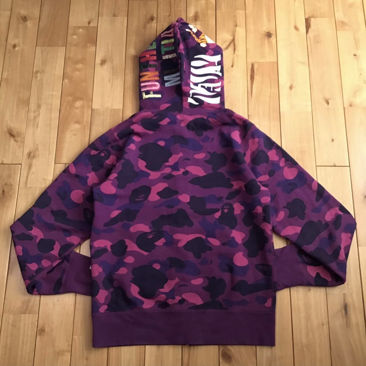Bape BAPE Tiger full zip hoodie purple camo a bathing ape Size US M / EU 48-50 / 2 - 2 Thumbnail