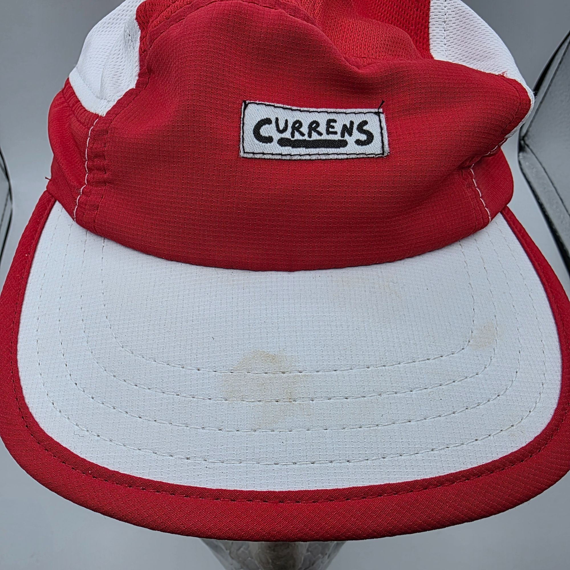 Other Currens Adults Red White Athletic Hat Casual Outdoors Runnin Size ONE SIZE - 9 Thumbnail