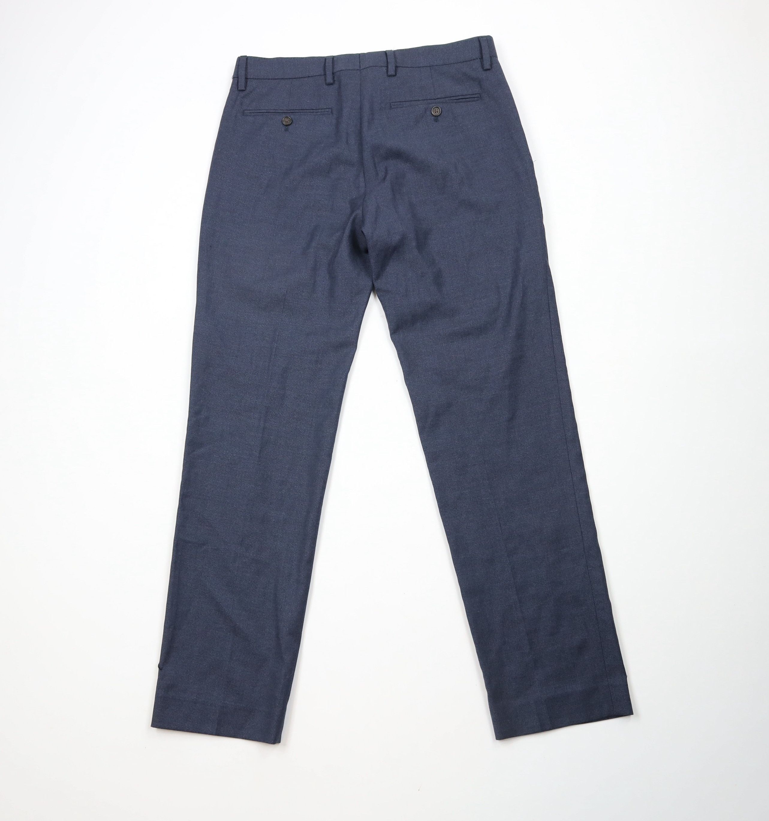Express × Vintage Express Slim Fit Wool Chinos Chino Pants Trousers Blue Size US 31 - 9 Thumbnail