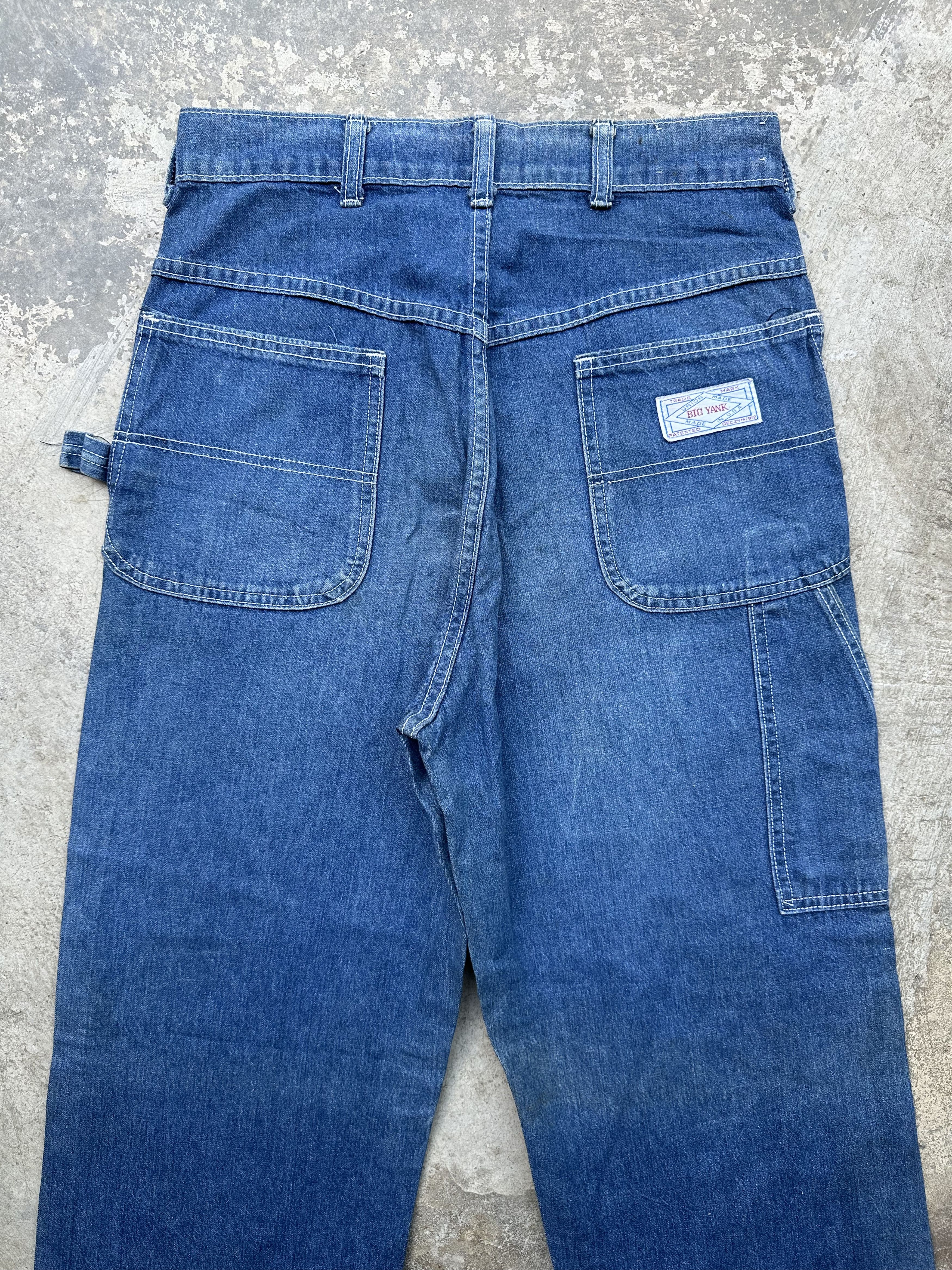 Vintage Vintage 70s Big Yank Carpenter Patina Denim Pant Size US 29 - 9 Thumbnail