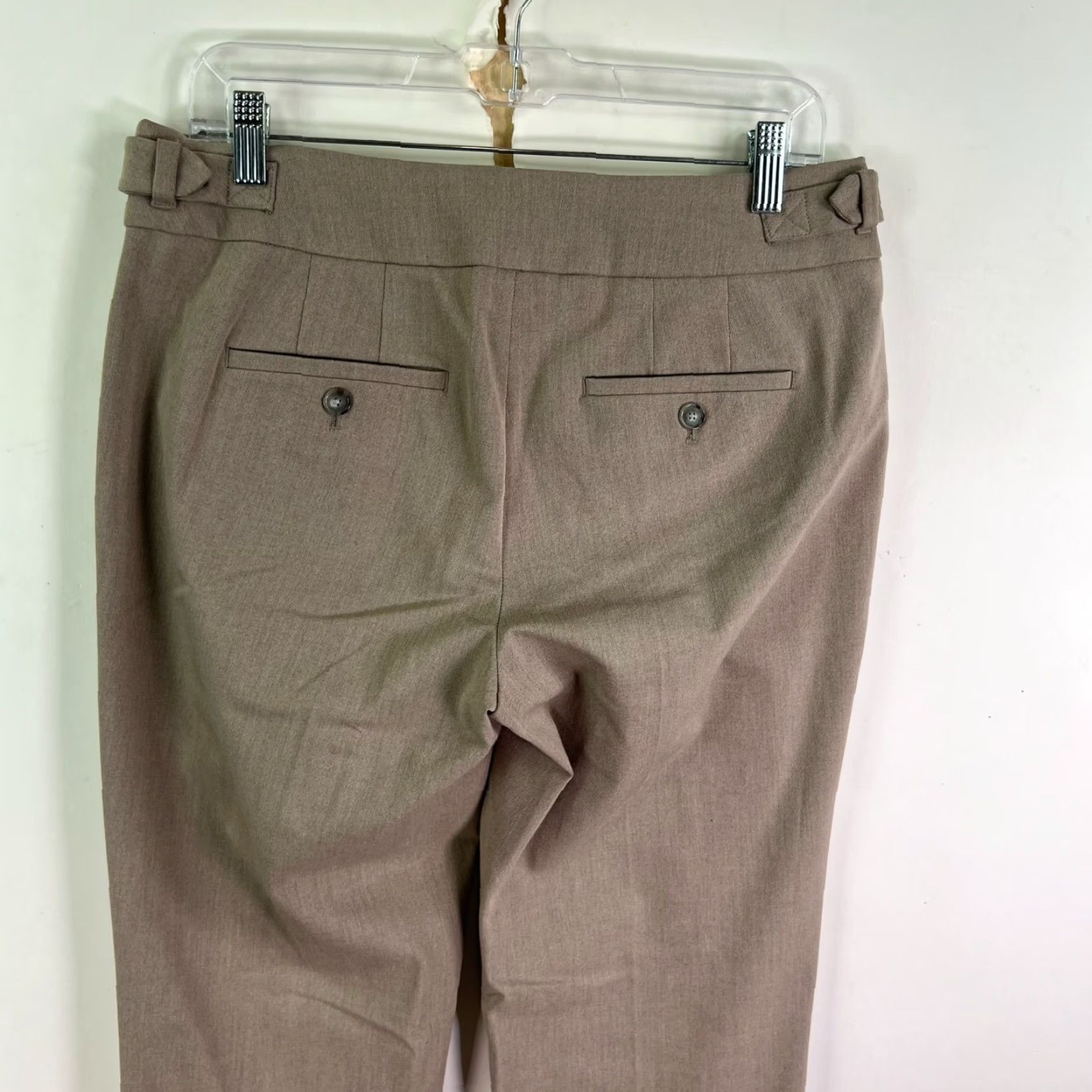 Ann Taylor Ann Taylor Loft Julie Trouser Pants Womens Size 6 Beige 32X33 Stretch Wide Leg 90s City Preppy Size 28" / US 6 / IT 42 - 6 Thumbnail