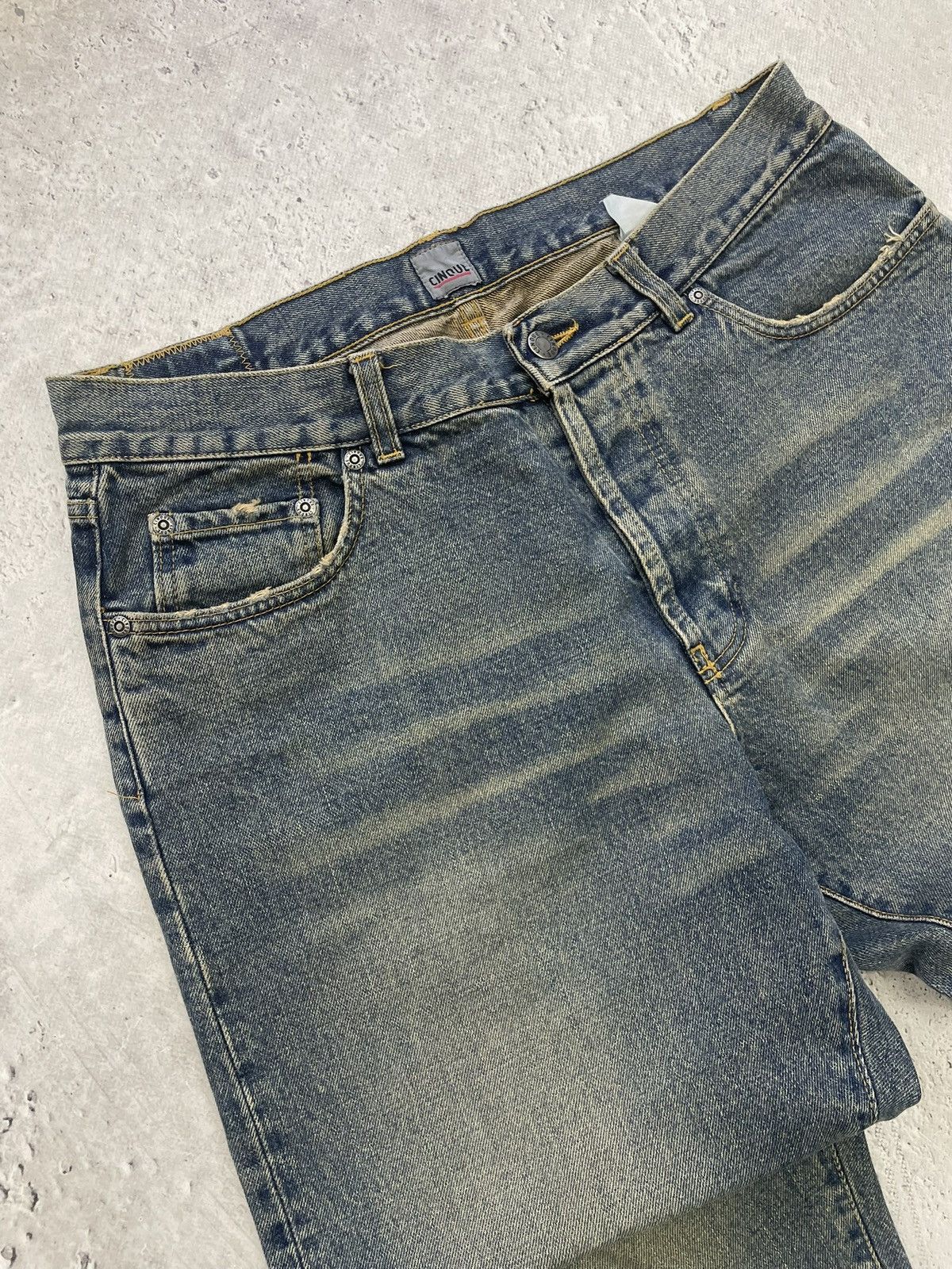Japanese Brand Rare japanese baggy jnco style washed jeans y2k Size US 34 / EU 50 - 6 Thumbnail