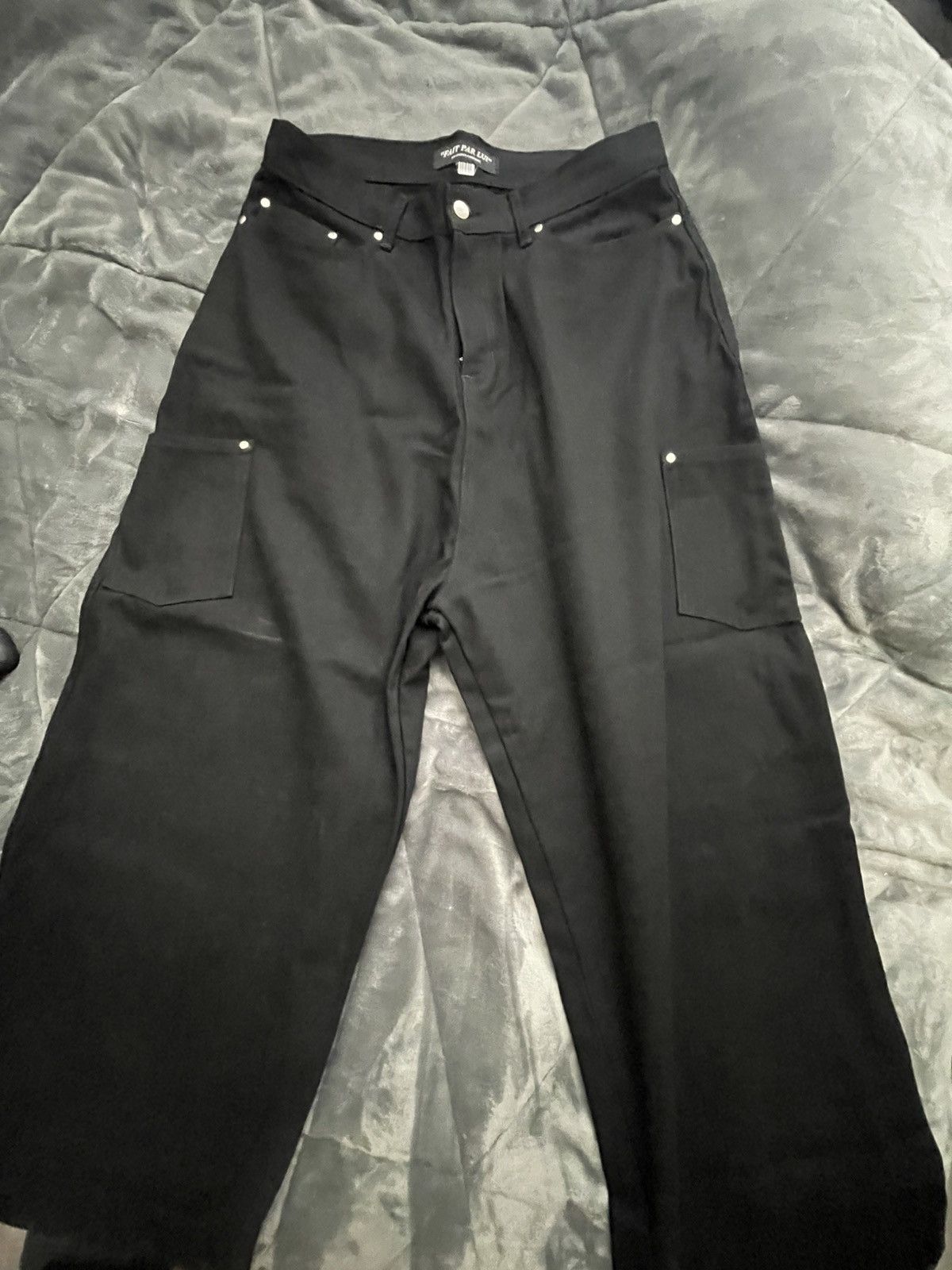 Vintage Bomber Baggy Pants *34x34* Fait Par Lui Size US 34 / EU 50 - 1 Thumbnail
