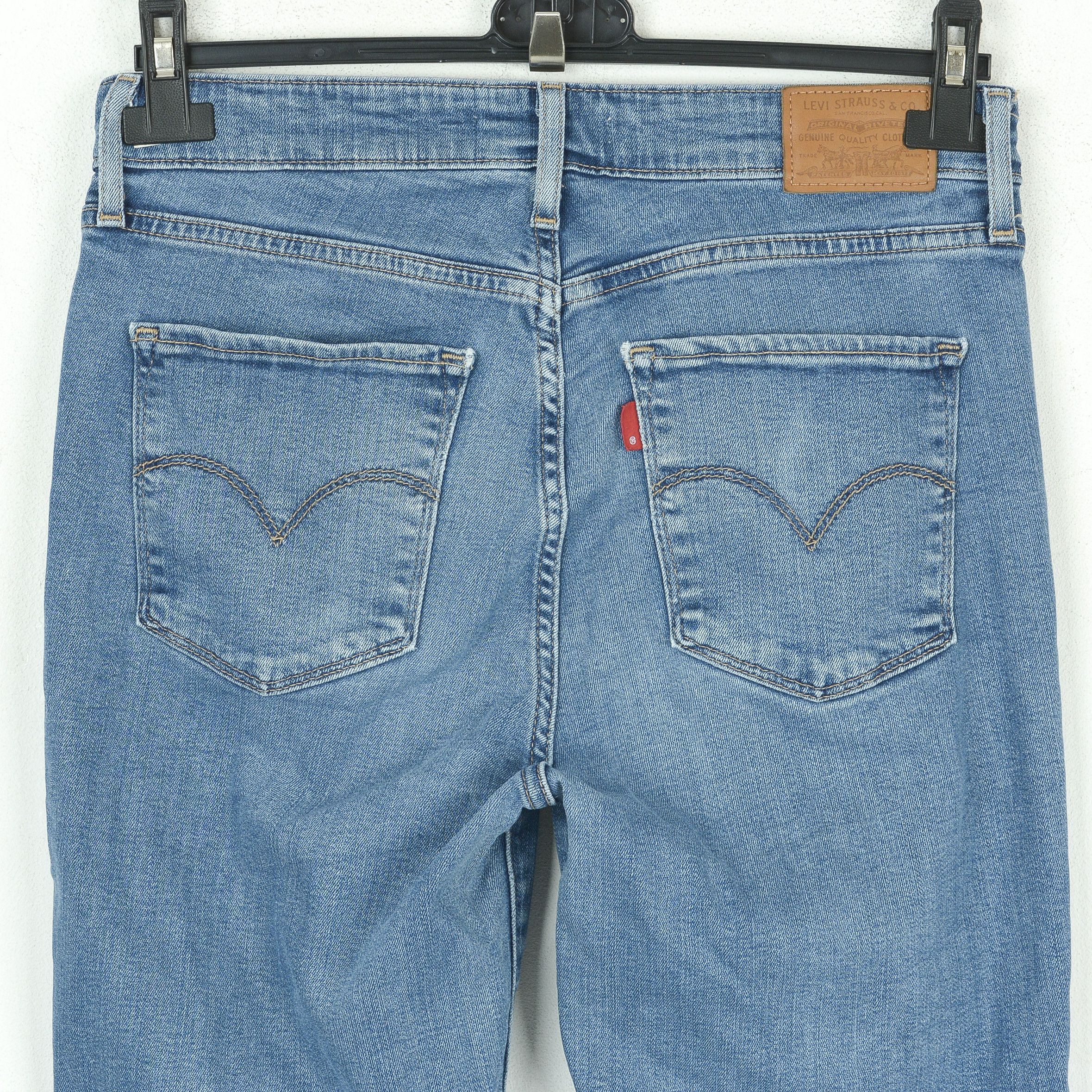 Levi's 721 High Rise Skinny W27 L30 Jeans Denim Trousers Pants Zip Size 27" / US 4 / IT 40 - 4 Thumbnail