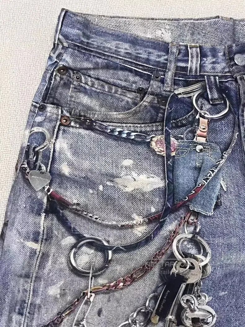 Acne Studios Acne Studios Belt Loop Zip Denim Shorts-yf. Size US 44 / EU 60 - 3 Thumbnail