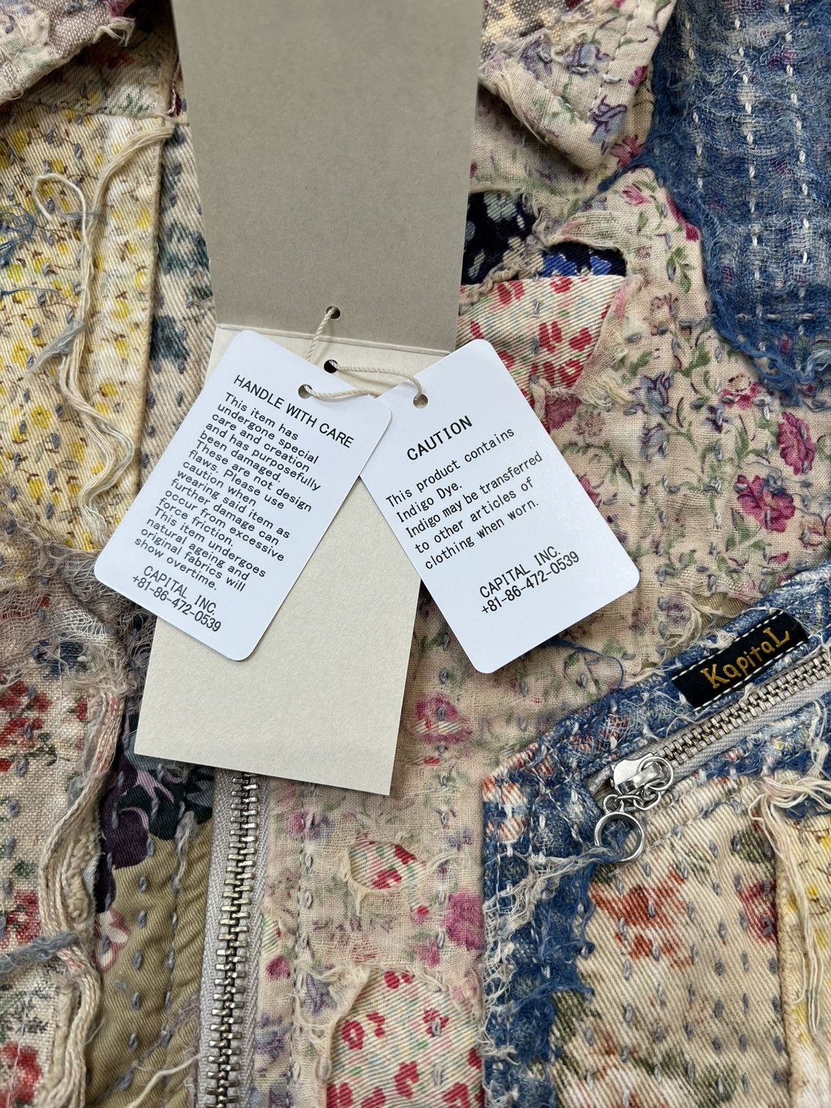 Kapital Kapital Champetre Boro Zip Up Blouson (Virgin Mary) Size US M / EU 48-50 / 2 - 13 Thumbnail