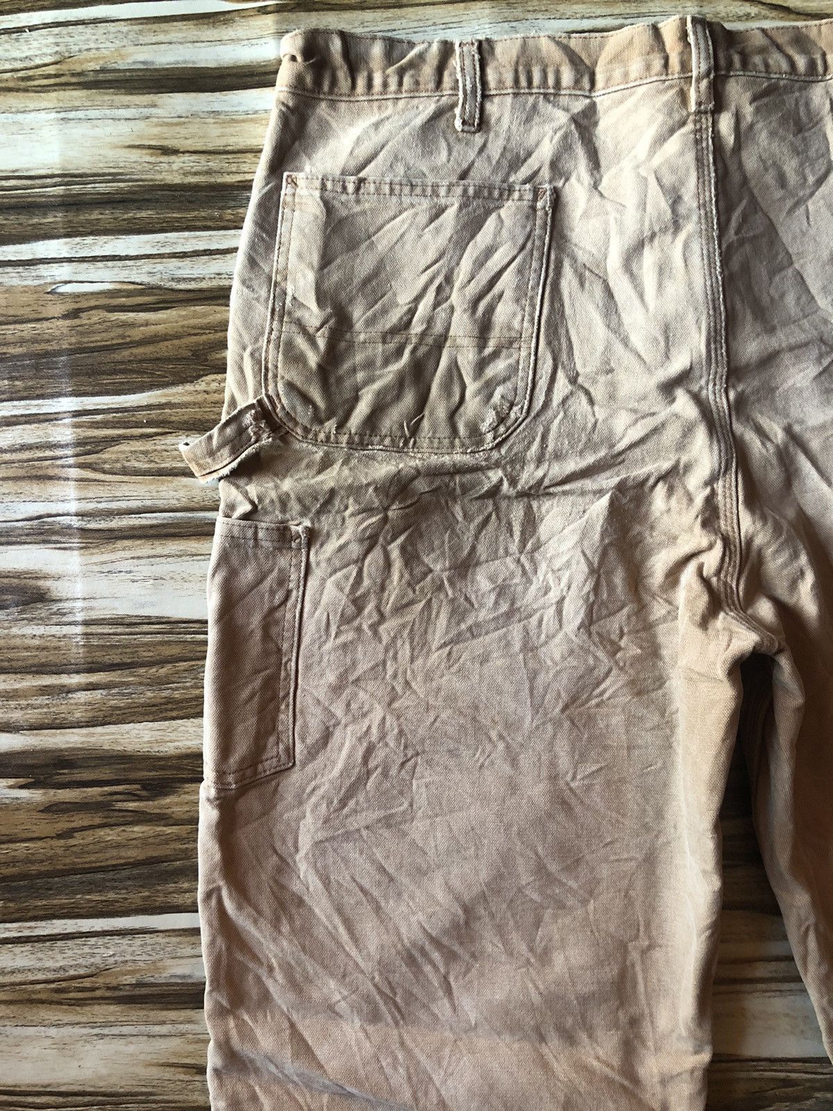 Carhartt Carhartt Double knee Faded Tan Dirty Carpenter Pants Size US 40 / EU 56 - 7 Thumbnail