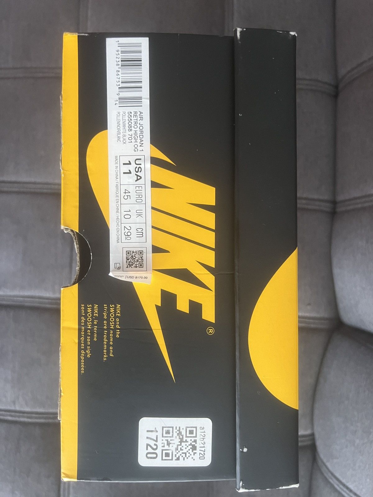 Jordan Brand Air Jordan 1 retro high OG ‘pollen’ Size US 11 / EU 44 - 7 Thumbnail