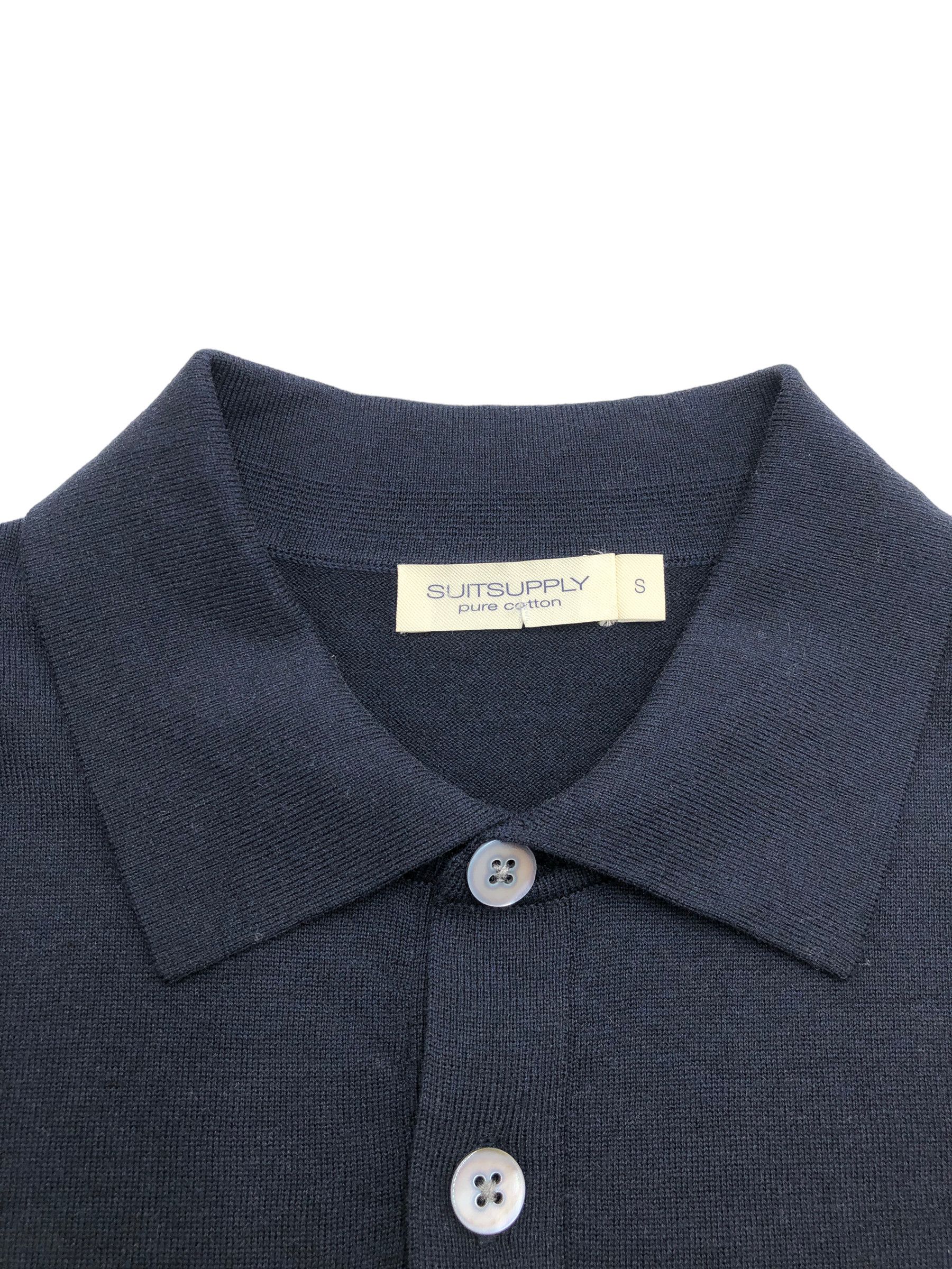 Suitsupply Pure Cotton Polo Neck Short Sleeve Sweater Size S Size US S / EU 44-46 / 1 - 4 Thumbnail