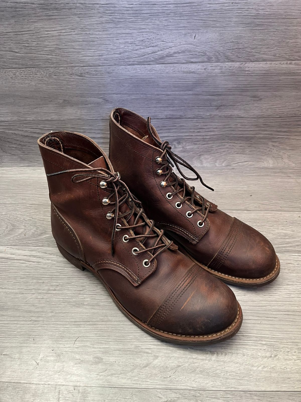 Red Wing Red Wing Brown Iron Ranger Boots Sz 43 Size US 9.5 / EU 42-43 - 11 Thumbnail