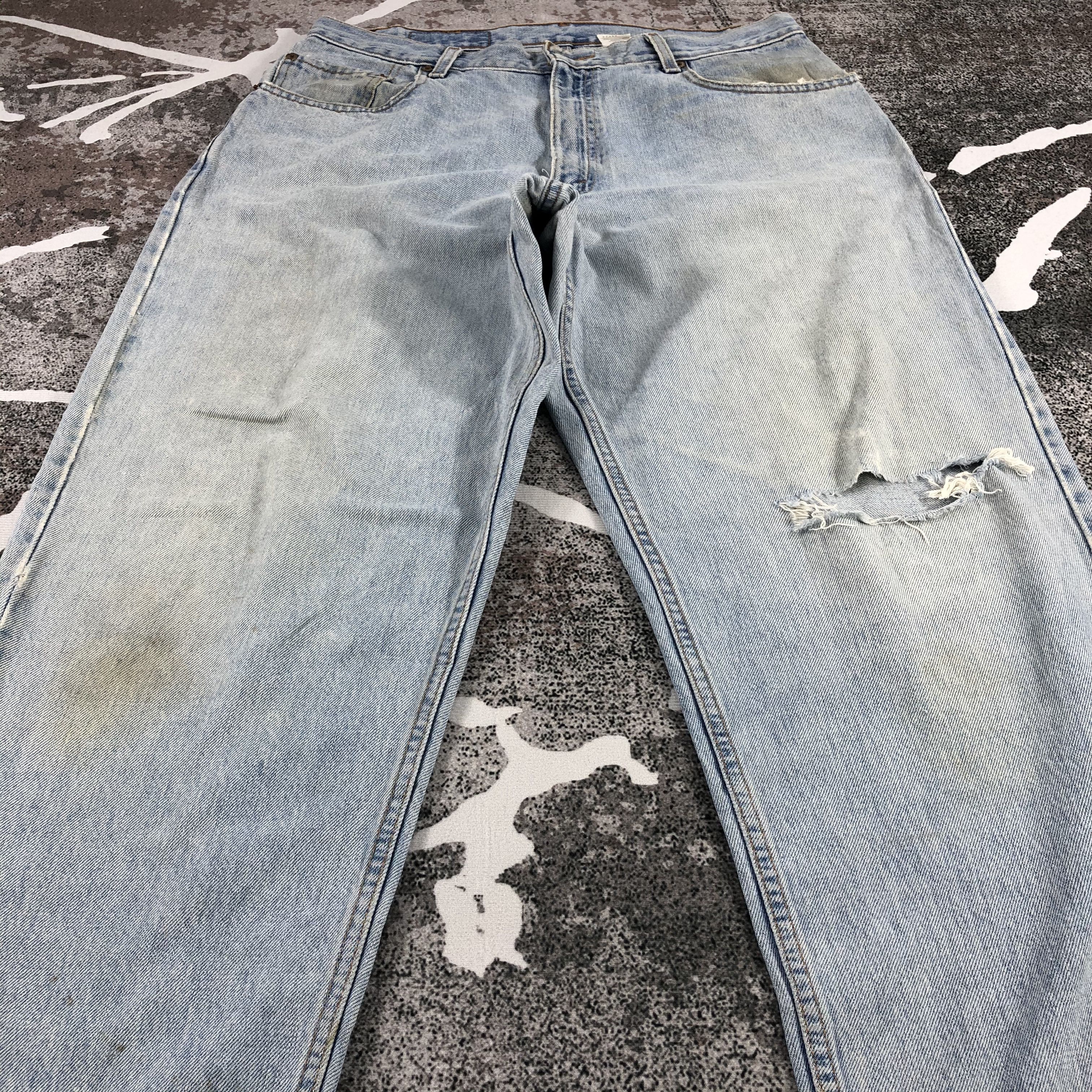 Levi's Vintage Levis 560 Jeans Medium Wash Denim KJ577 Size US 34 / EU 50 - 3 Thumbnail