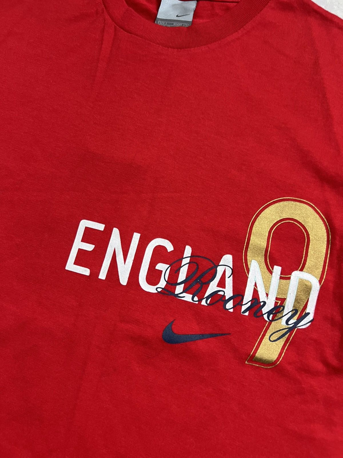 Nike NWT 00s Nike England Rooney Vintage Y2K Soccer Retro T-Shirt Size US S / EU 44-46 / 1 - 4 Thumbnail