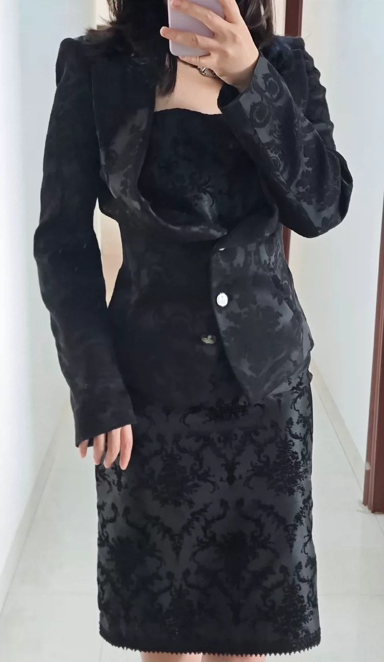 Vivienne Westwood Vivienne Westwood Tulip dark pattern retro jacket Size S / US 4 / IT 40 - 9 Thumbnail