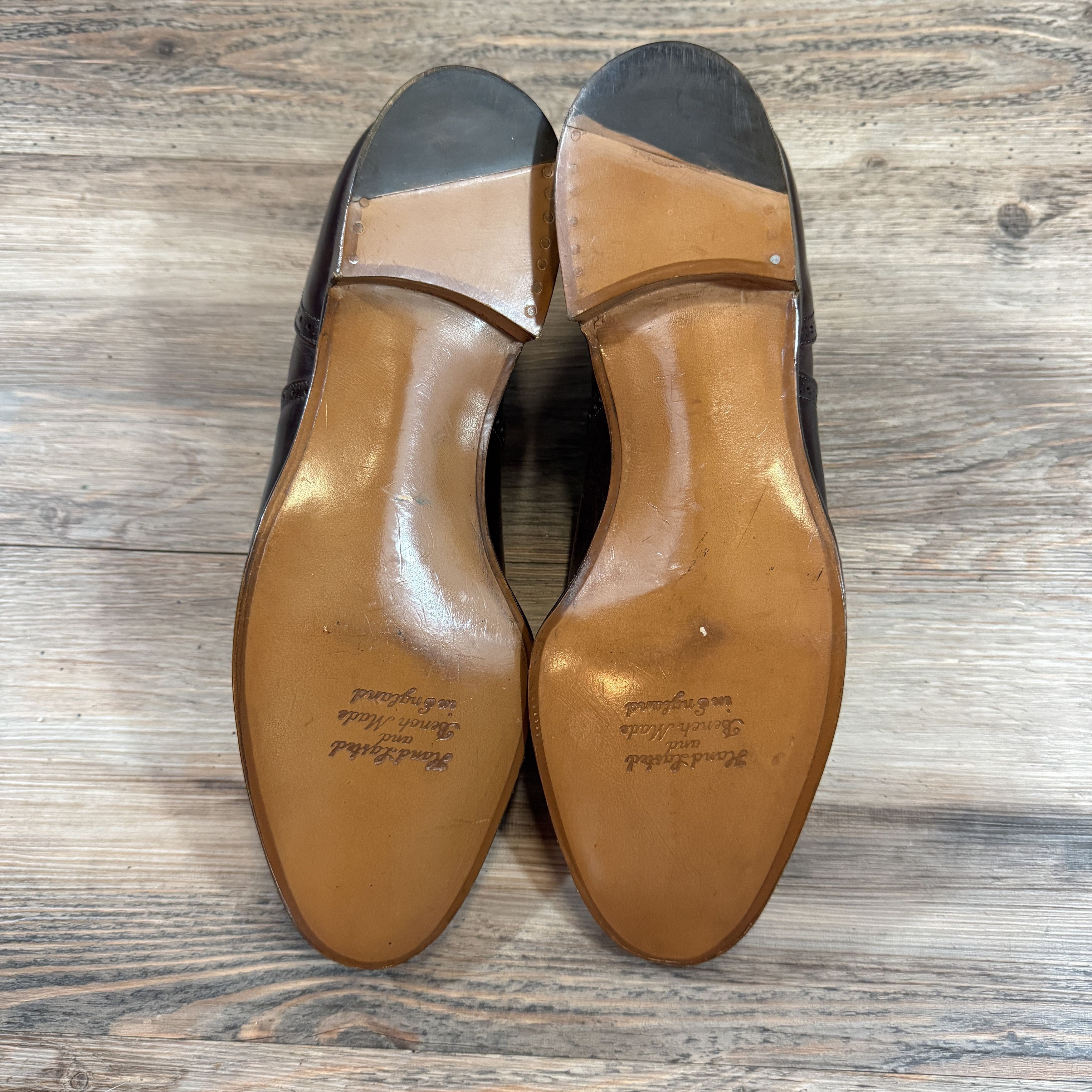 Tricker's × Vintage Vintage Deadstock KENSINGTON TOECAP OXFORD CITY SHOE Size US 9 / EU 42 - 8 Thumbnail