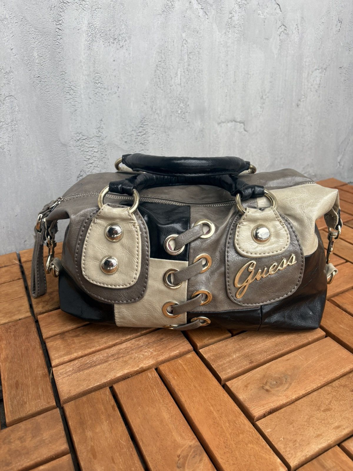 Guess Guess Patchwork Y2K Satchel Bag Size ONE SIZE - 4 Thumbnail