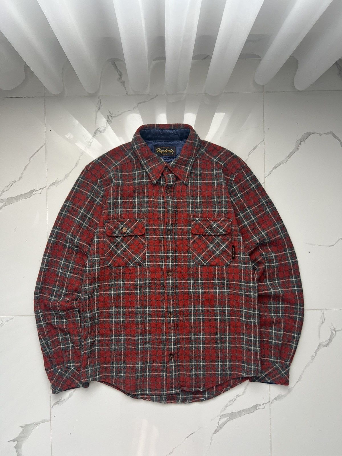 Hysteric Glamour 00’s HYSTERIC GLAMOUR HEAVY WOOL FLANNEL CHECK TIMBER SHIRT Size US M / EU 48-50 / 2 - 1 Thumbnail